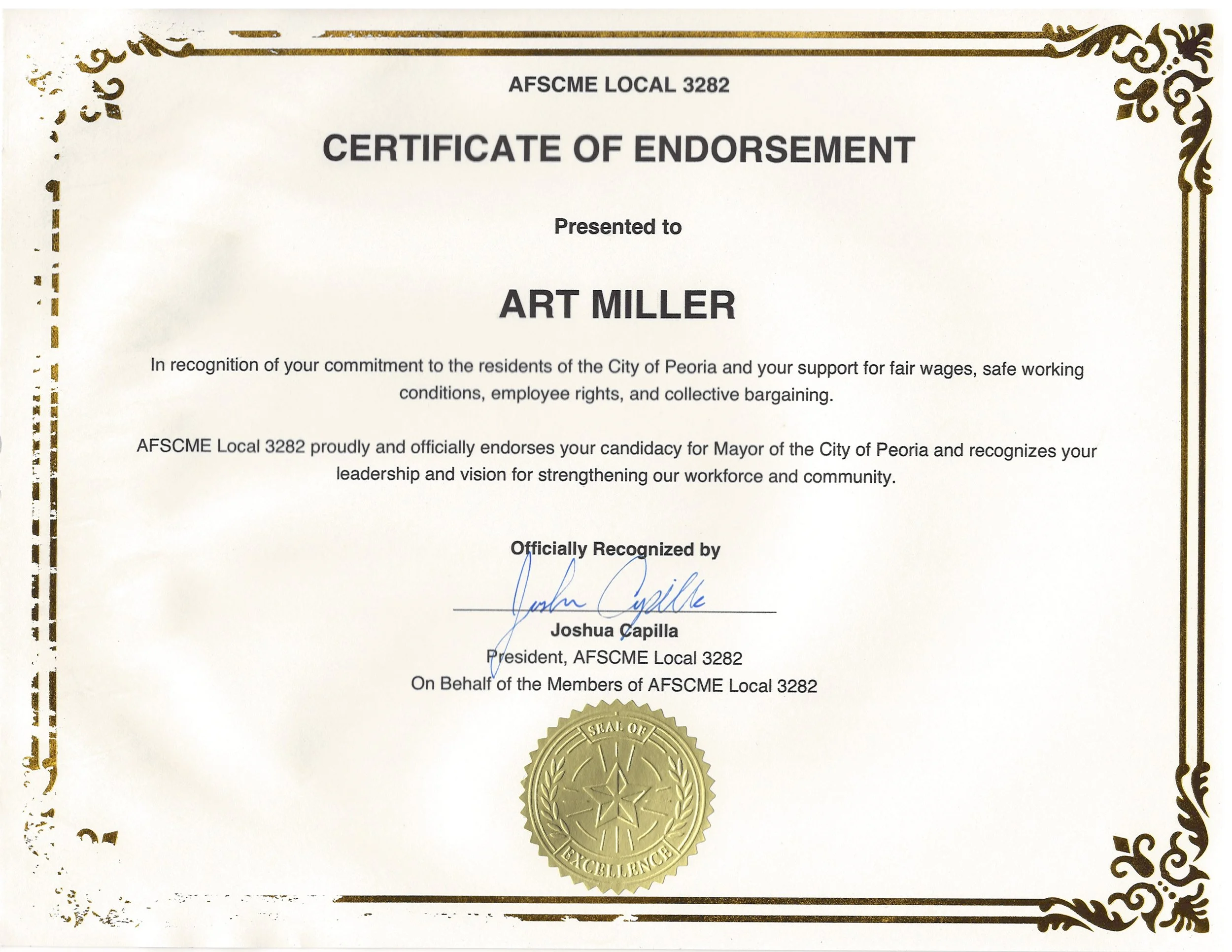 Endorsement