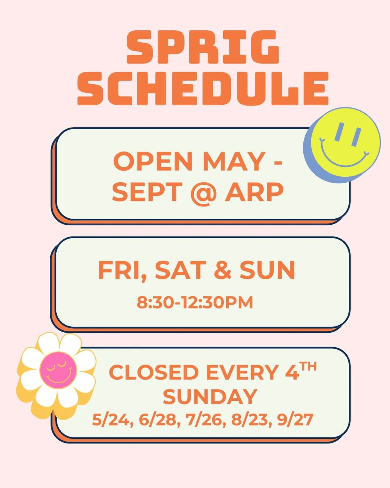 🚨 New Schedule Alert!!🚨 

Starting this week we are also open on Fridays for the rest of the season!!! 

Same hours: 8:30-12:30pm
Same location: @alleghenyrivertrailpark 

It&rsquo;s about to be hot out there, come get an iced drink 🎀