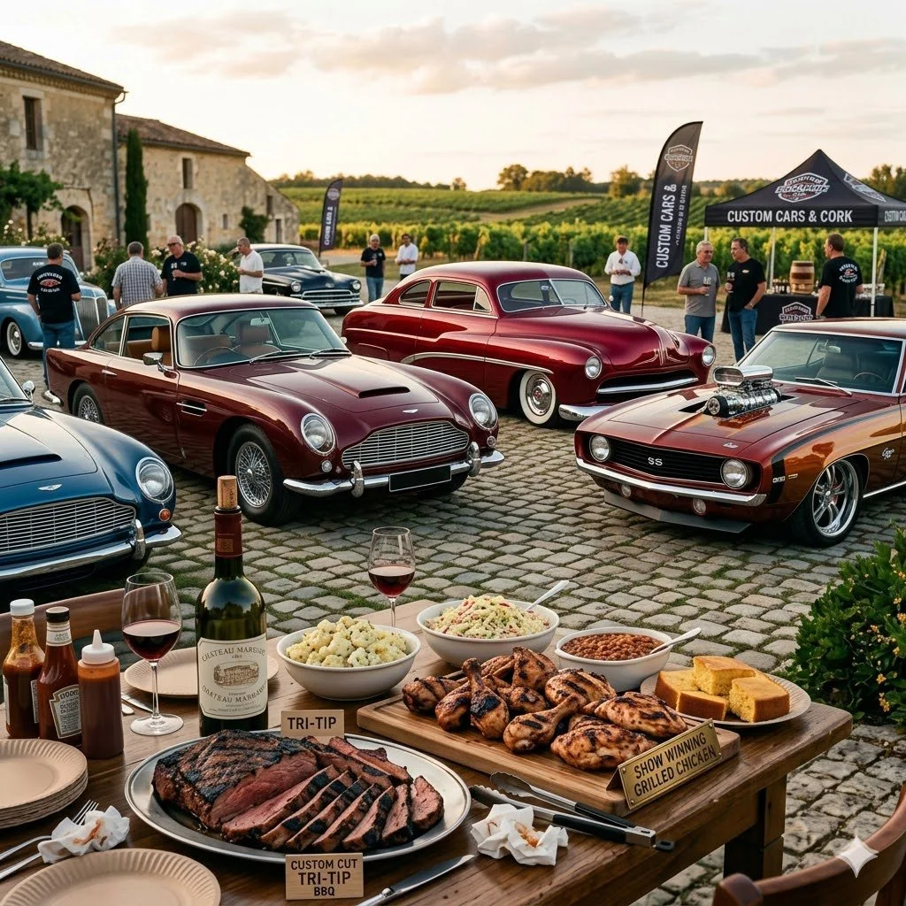 Custom cars at a car show with BBQ.jpg