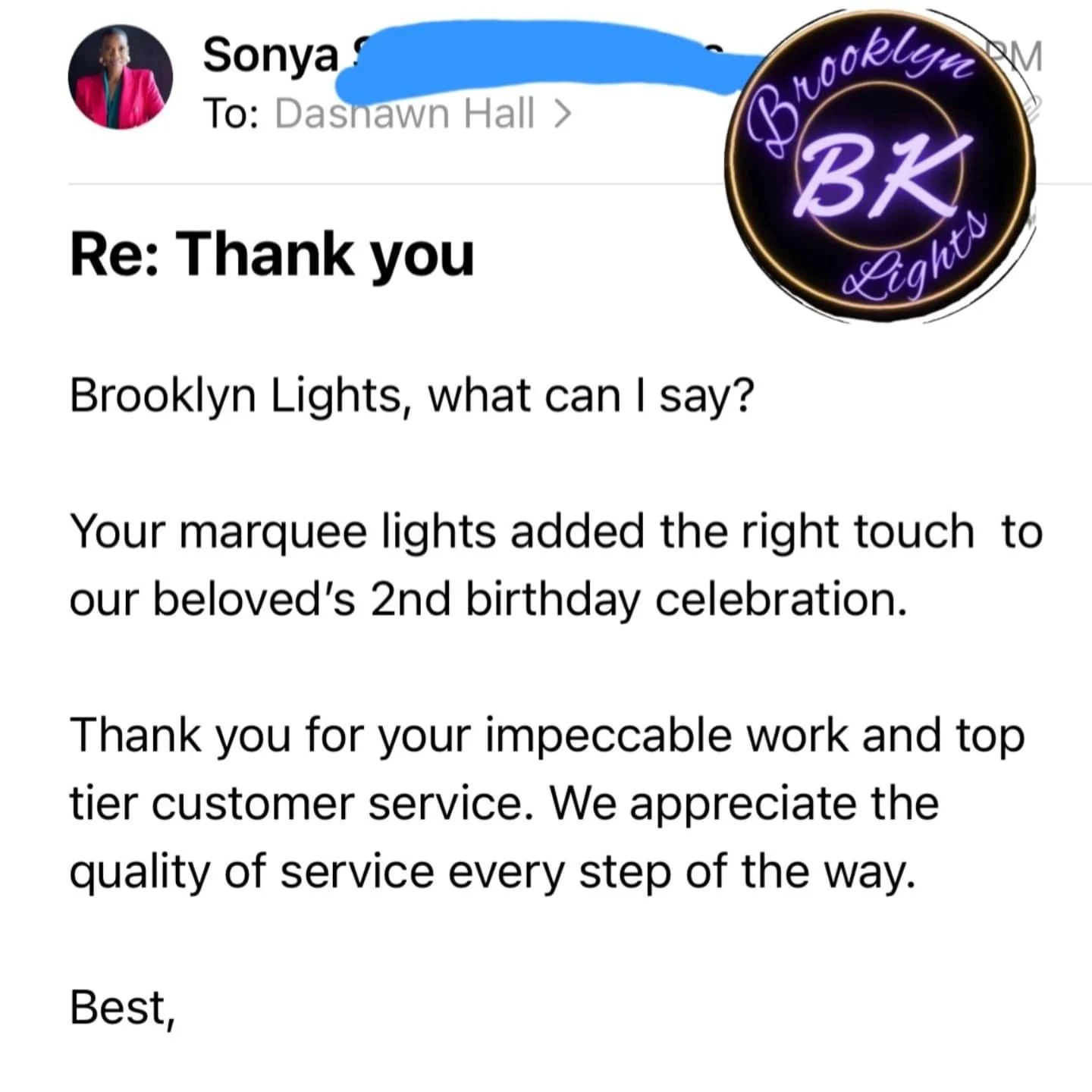Thank you for trusting us to light up your special day!
We love creating #MarqueeMoments that leave a lasting impression.

💬 Have you booked with us? Leave a review and let us know how we did!
#BrooklynLights #CustomerLove #EventGoals #marqueerental