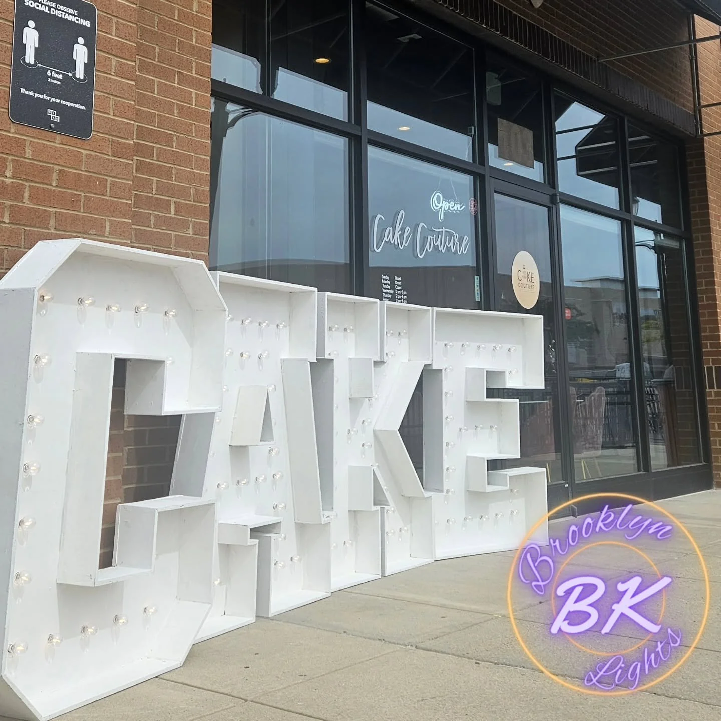 CAKE never looked so good! 🍰
Our marquee lit up the Cake Couture Pop-Up Shop &mdash; where the food&rsquo;s 5 stars, the service&rsquo;s 5 stars, and the vibe? Immaculate. 💡

We&rsquo;ll be back lighting it up again at the next pop-up:
📅 October 1