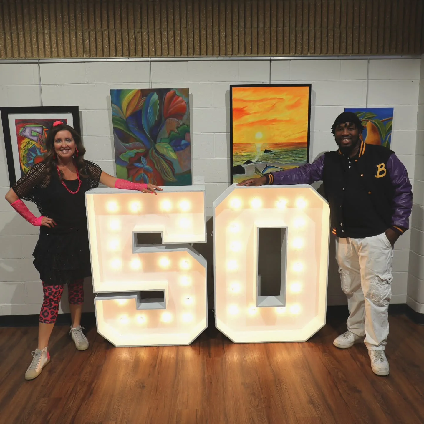 50 never looked this good ✨
Another milestone lit up by Brooklyn Lights 💡
Handcrafted marquee numbers that bring the celebration to life&mdash;because moments like this deserve to shine.
Whether it&rsquo;s 30, 50, or 100&hellip; we make sure your ev