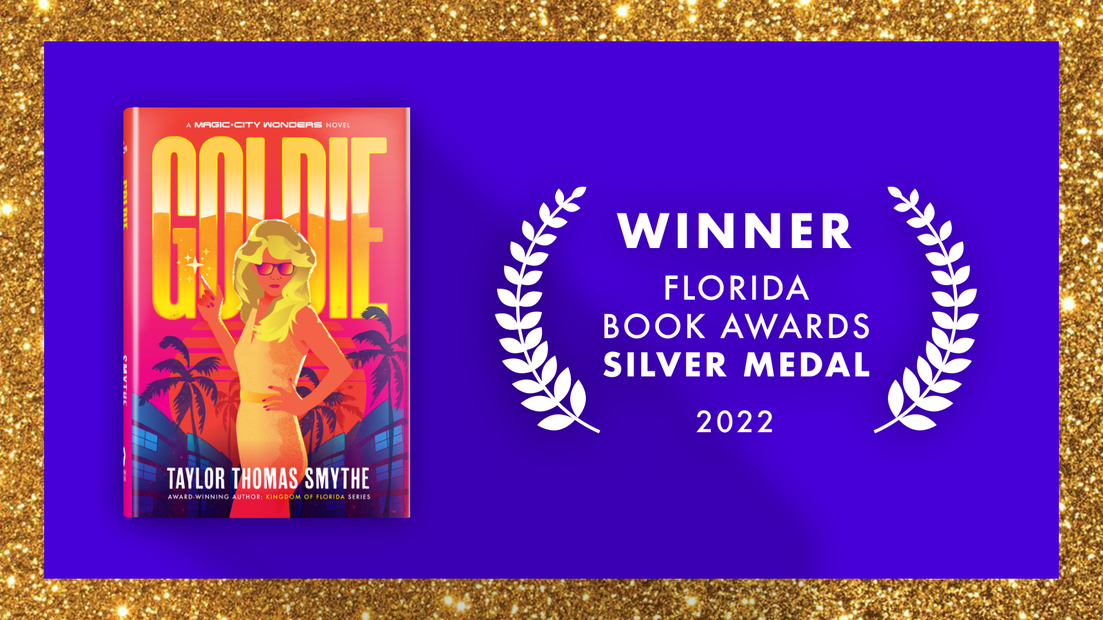 Goldie wins silver medal in Florida Book Awards