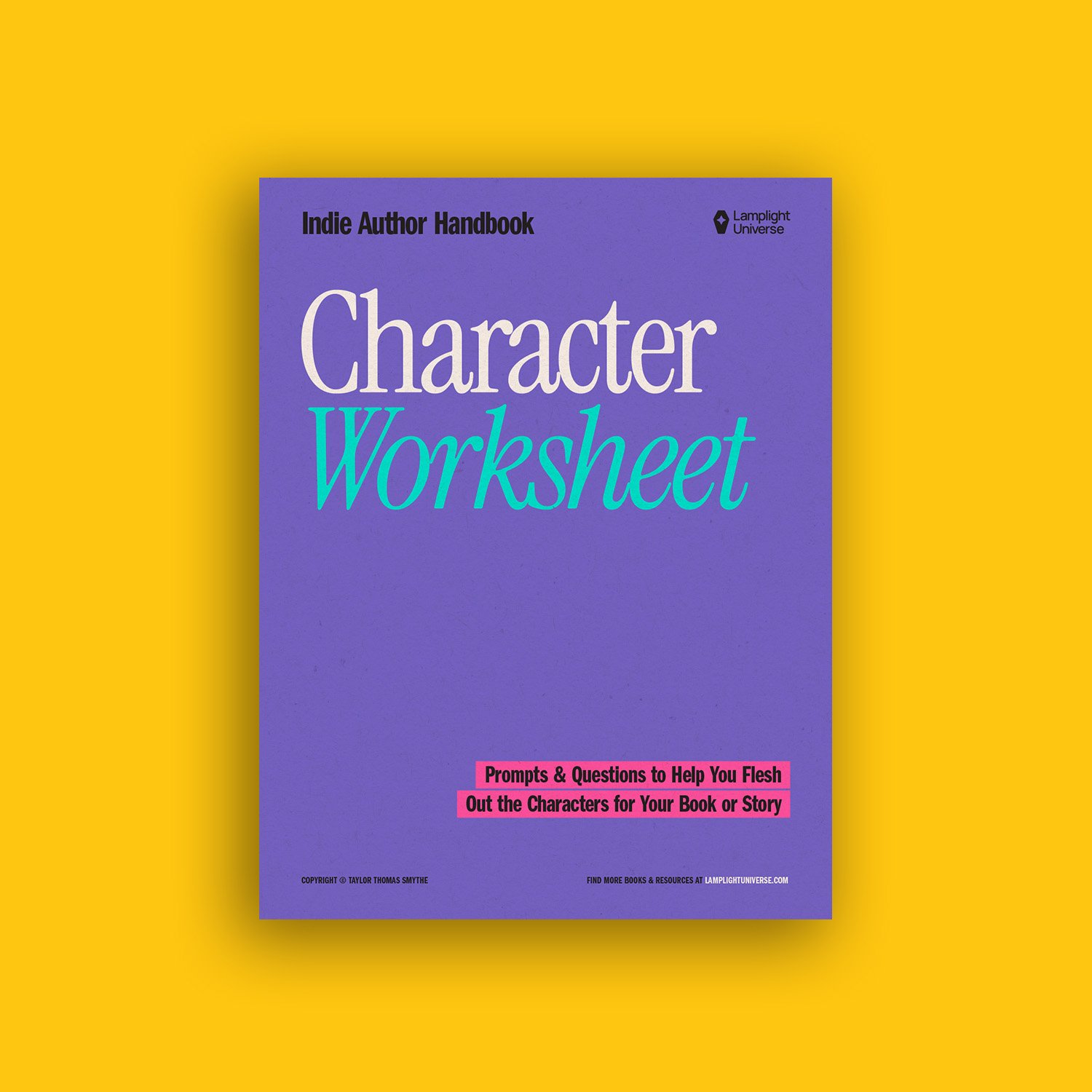 Mockup of Character Worksheet