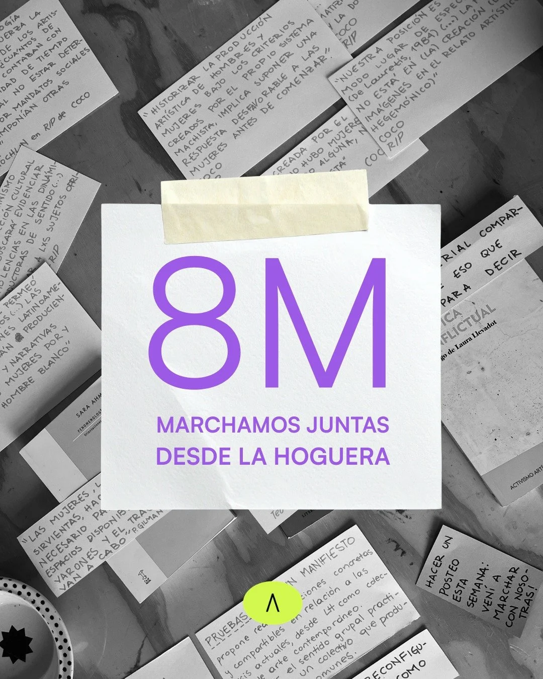 Pruebas para un manifiesto 8M