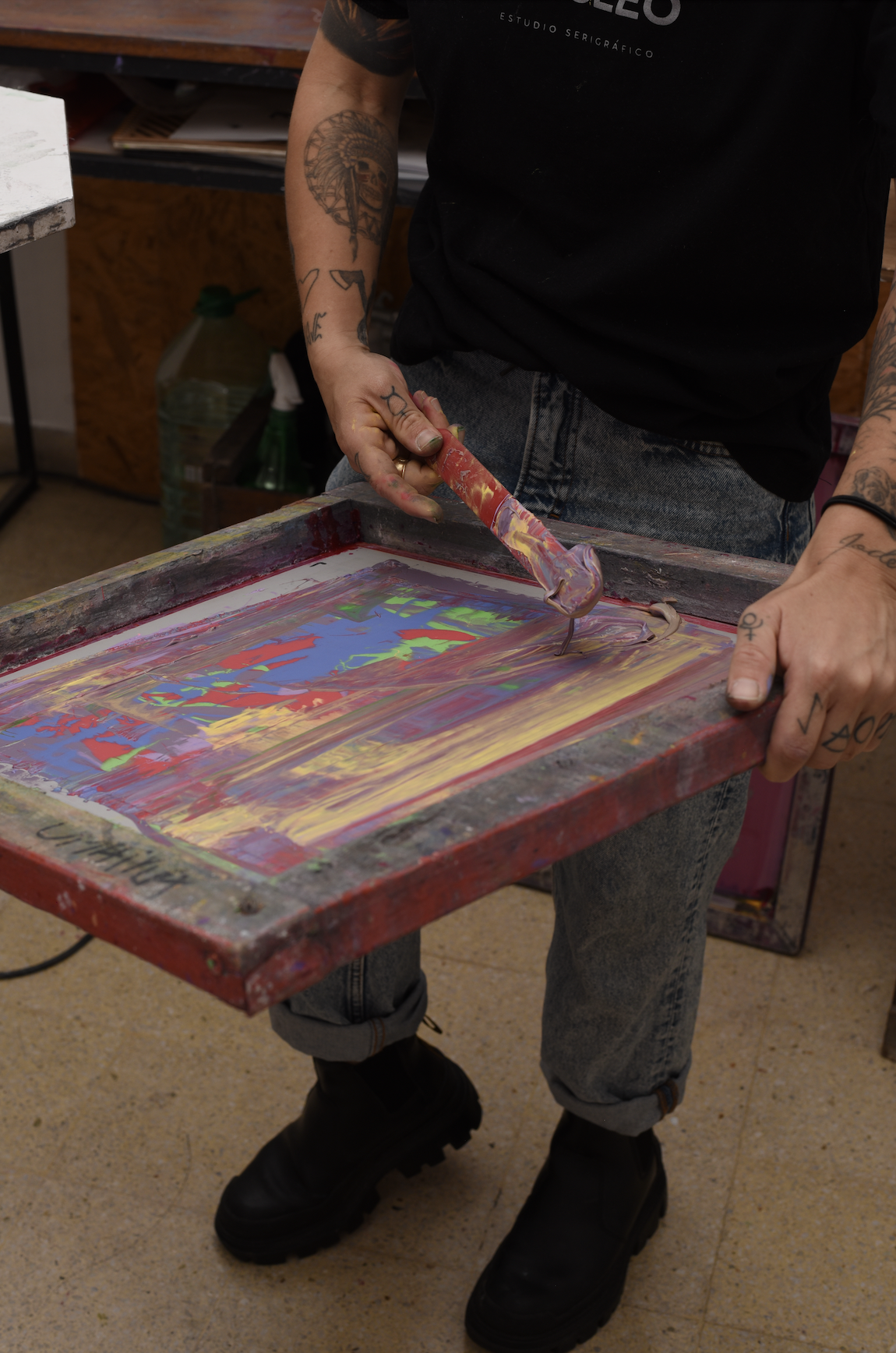 bastidor de serigrafía