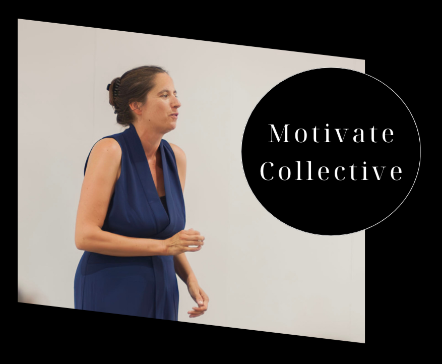 Melanie Suzanne Wilson speaking with the Motivate Collective logo.png