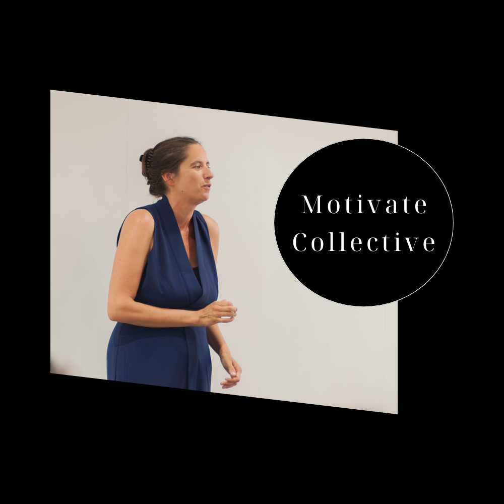 Melanie Suzanne Wilson speaking with the Motivate Collective logo.png