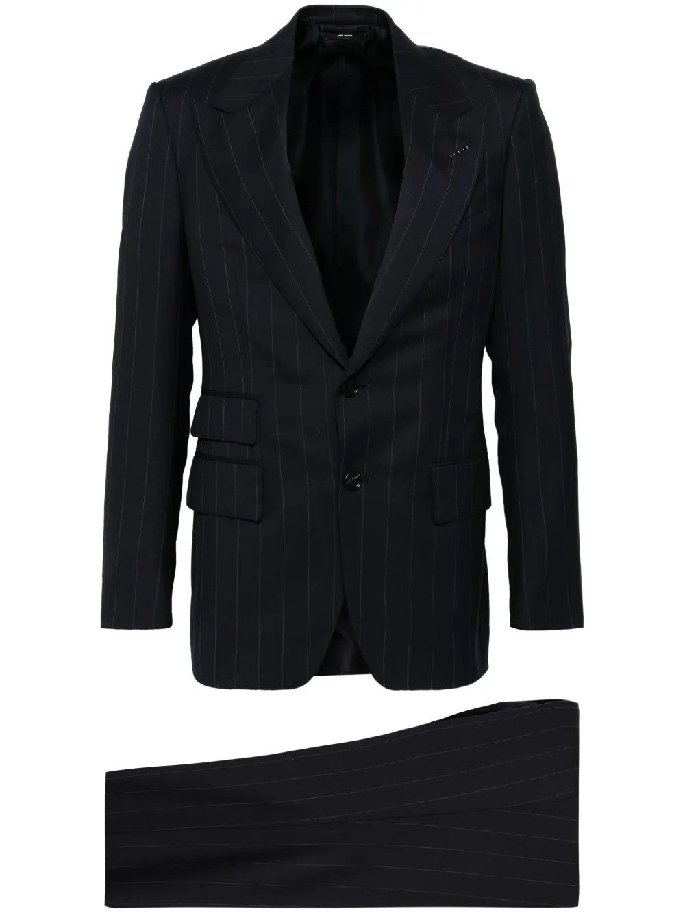 Navy Striped Suit