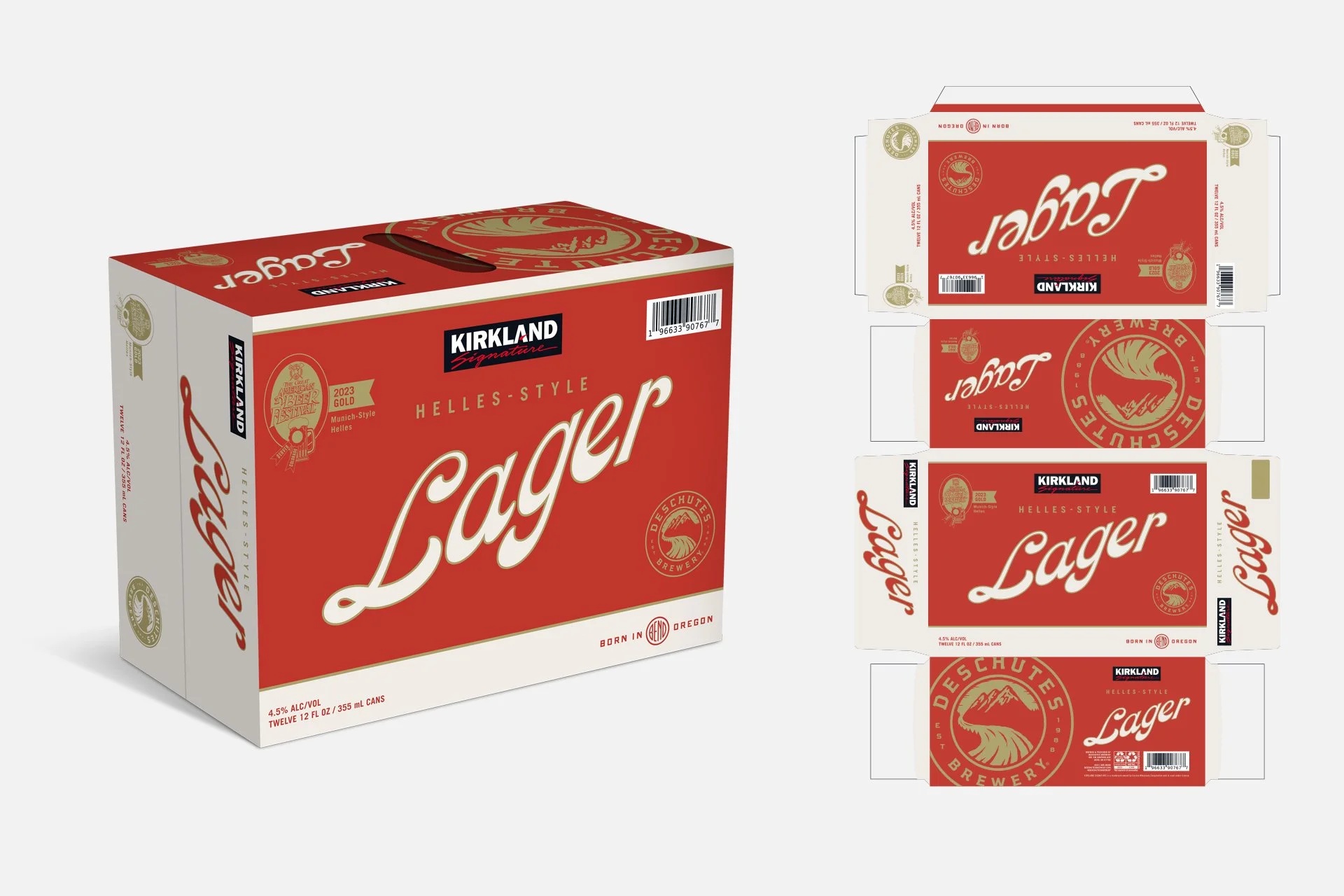 Deschuhtes Kirkland Signature Package Design