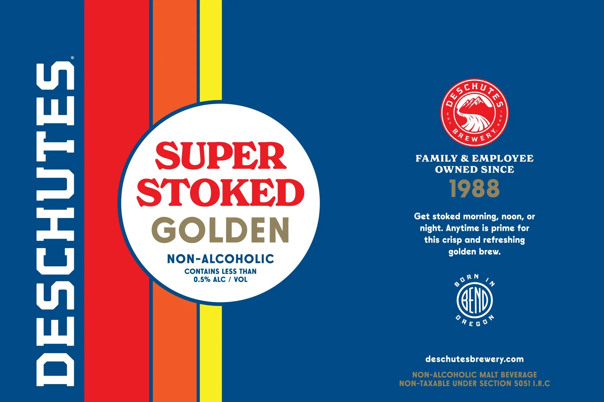Deschutes Brewery Super Stoked Golden Package Design