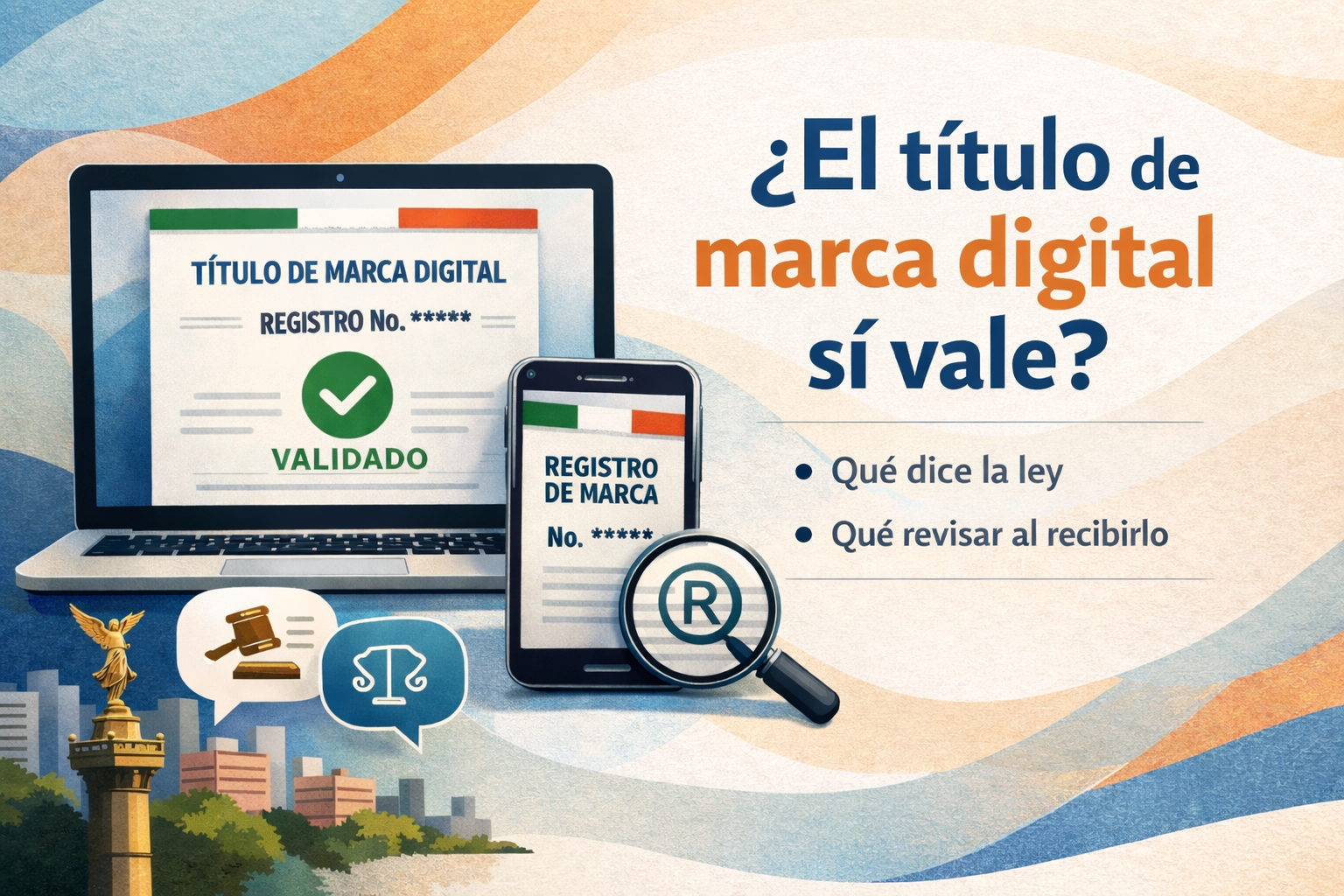¿Tu título de marca llegó digital y no en papel? Sí vale, y la ley lo respalda