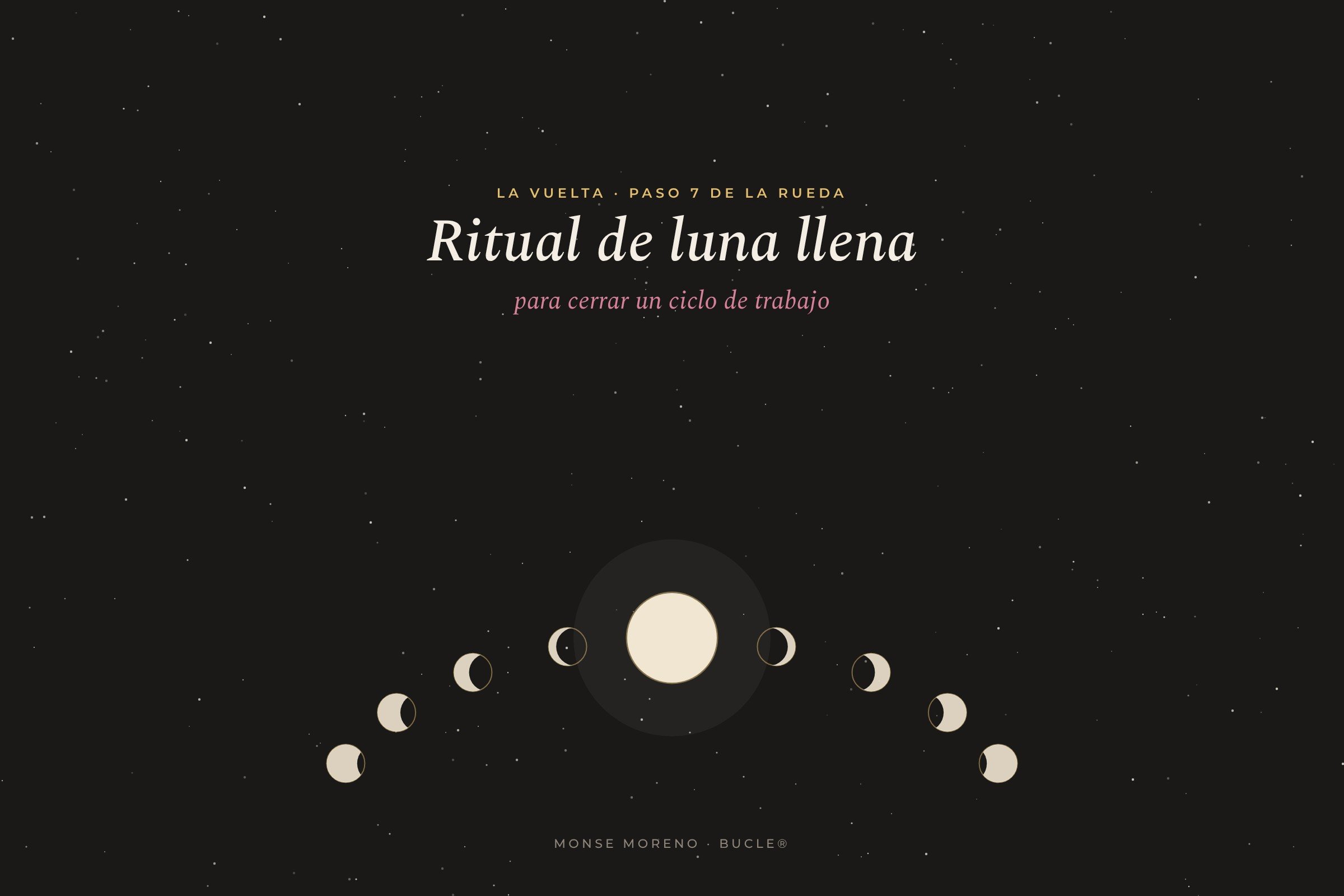 Ritual de luna llena para cerrar un ciclo de trabajo