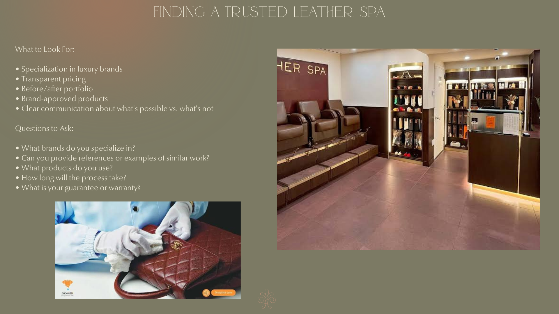 why leather spa is important for your luxury handbags