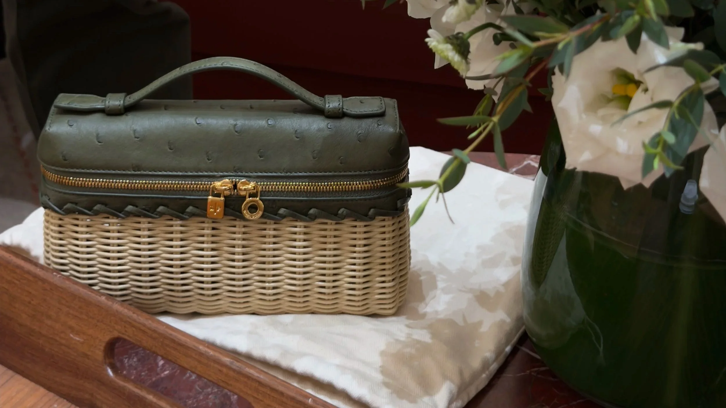 Loro piana Ostrich bag