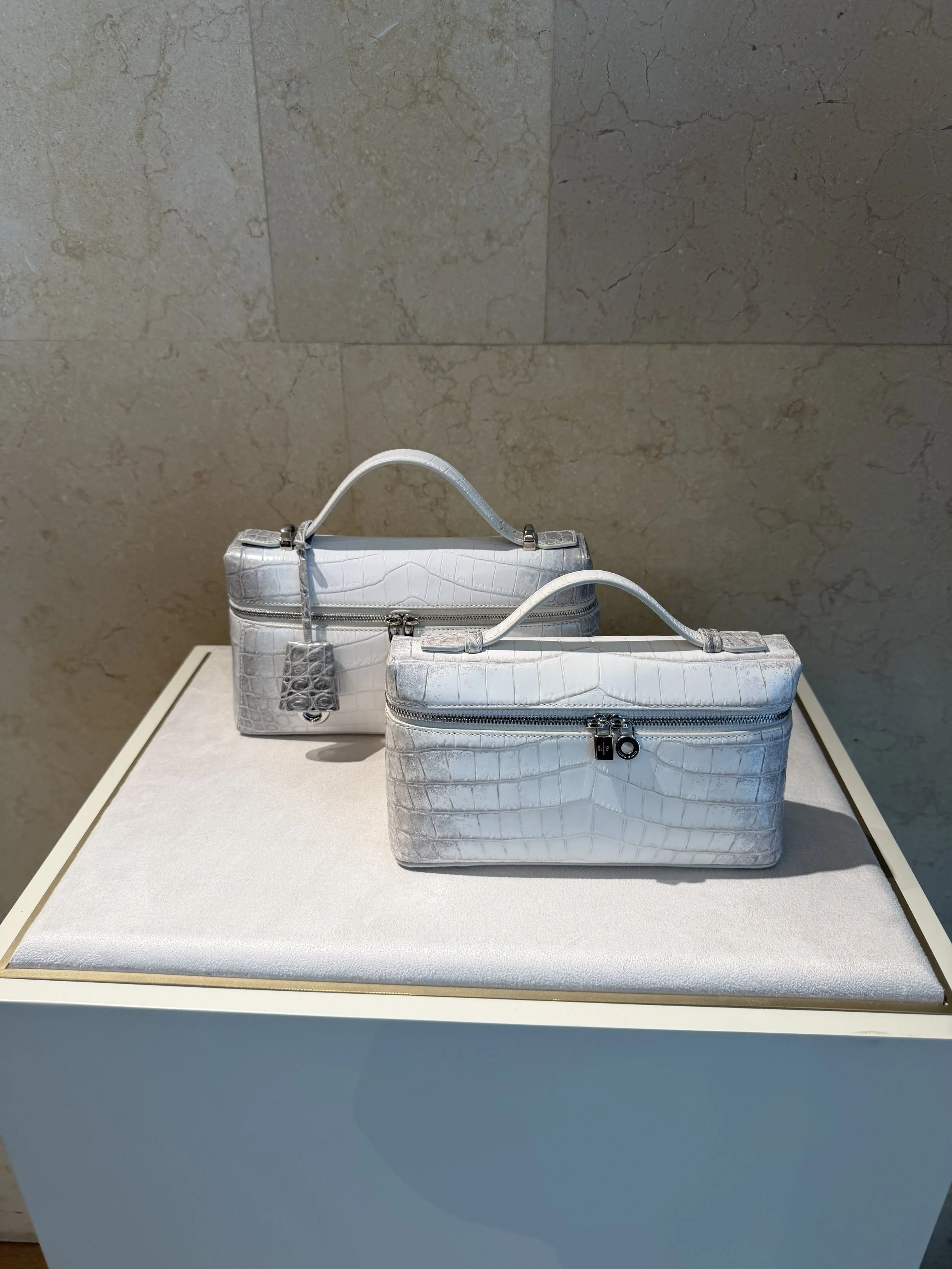 Loro Piana himalayan crocodile bags