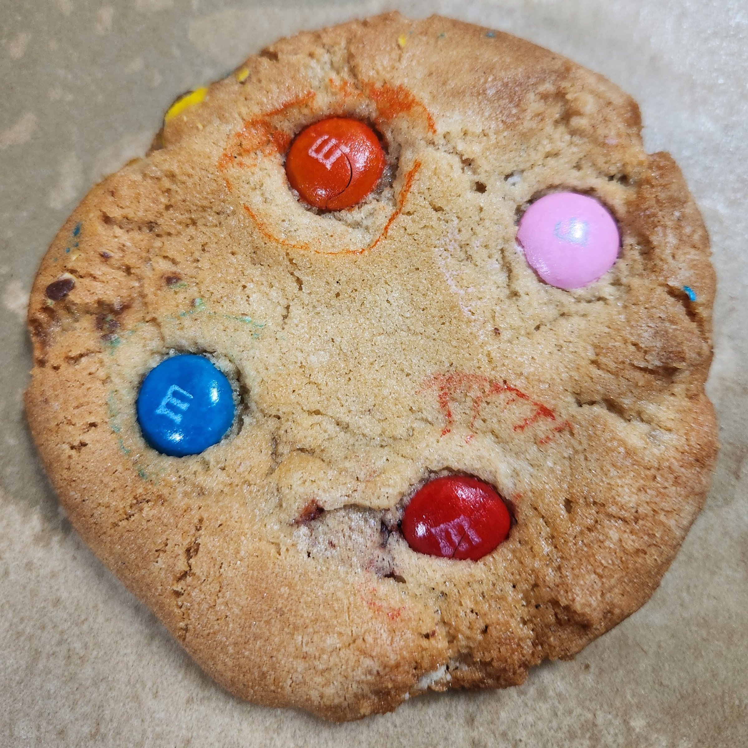 Cookie with M&Ms