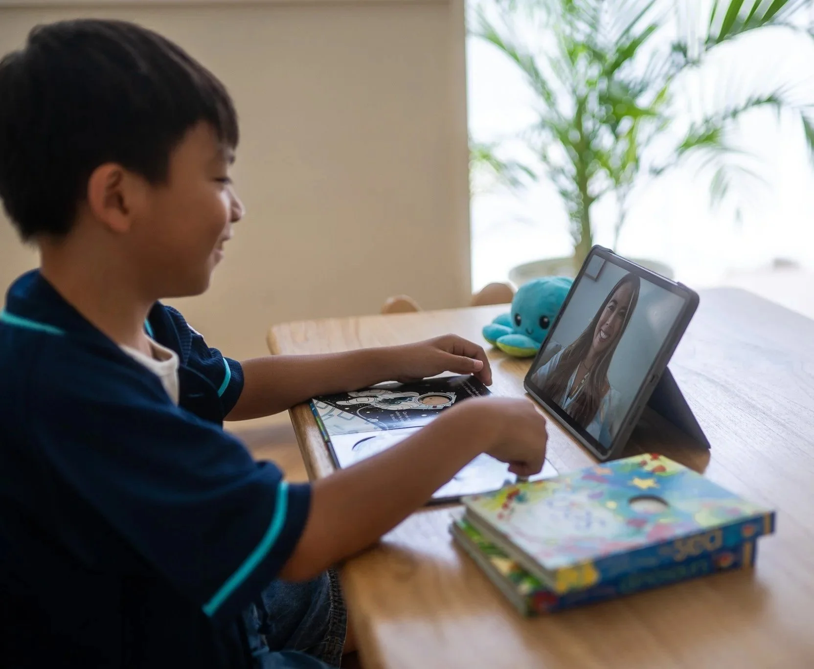 Online NDIS speech therapy session for a child in Australia