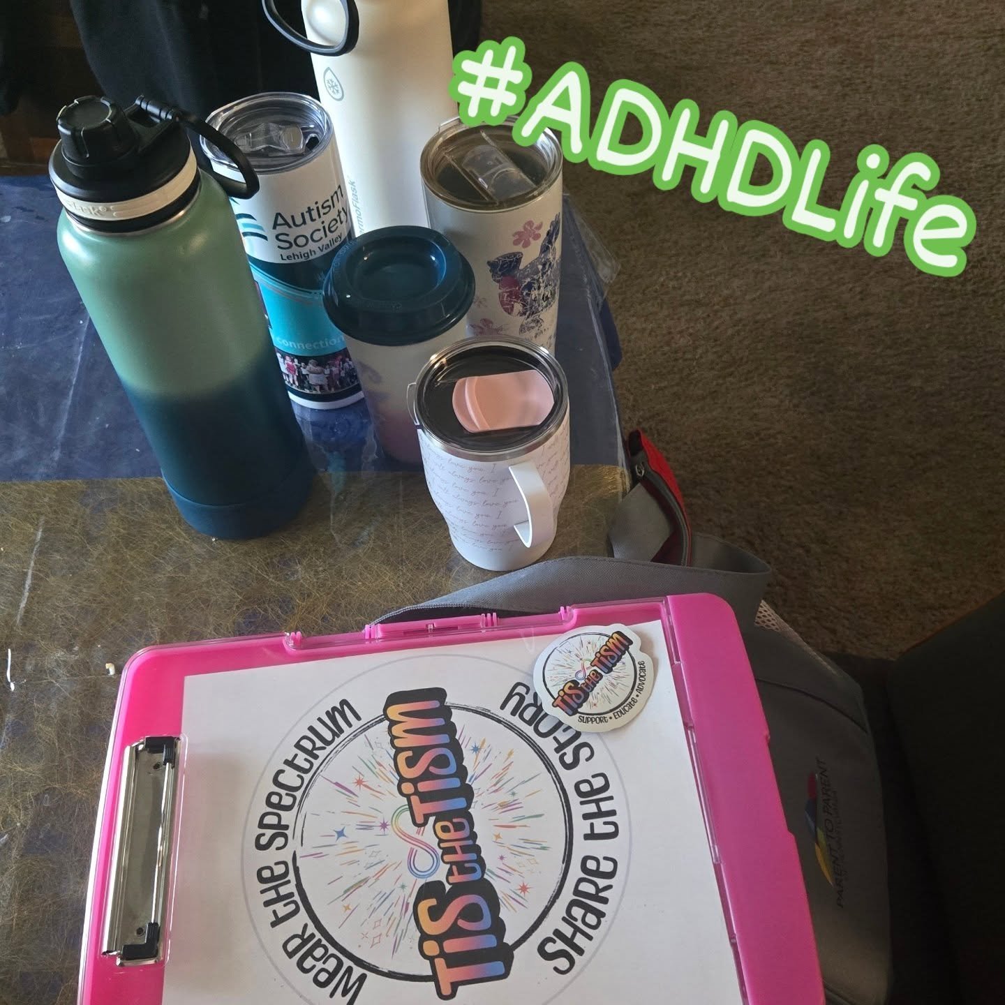 When the ADHD kicks in...
You know it&rsquo;s bad when there are zero cups left at home and your car becomes the backup kitchen. Finally cleared them out&mdash;and yes, I counted six. SIX.

Meanwhile, Ashira was on her own neurodivergent mission:

2 