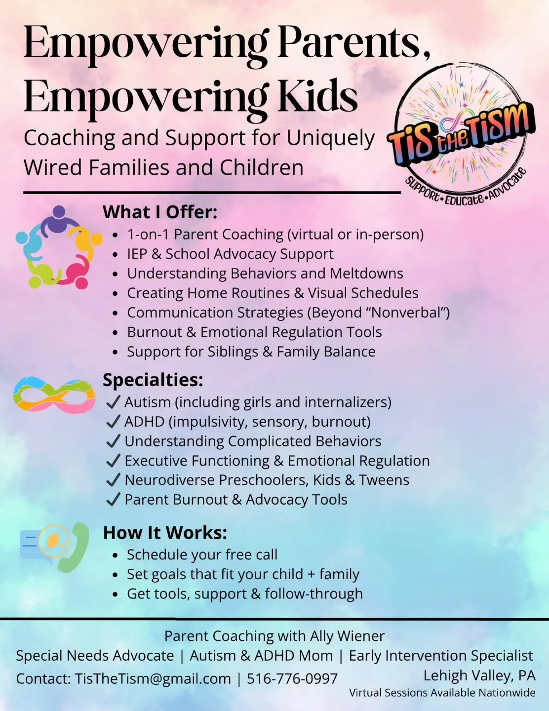 ✨ Empowering Parents, Empowering Kids ✨
So much of what I do through Tis The Tism comes from both my personal and professional journey, wearing the hats of an autism and ADHD mom, Early Intervention Specialist, and advocate for uniquely wired familie