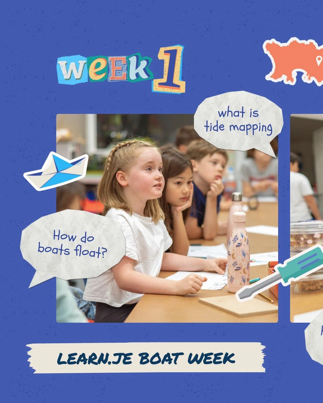Two weeks until camp! Our tutor Yoshi is joining us to lead two fun-filled weeks of STEAM learning. Each week is focused on a different topic, with loads of hands-on projects to keep us busy. 

🌊⛵Week 1: Learn.je Boat Week (28 July - 1 August)

We&r