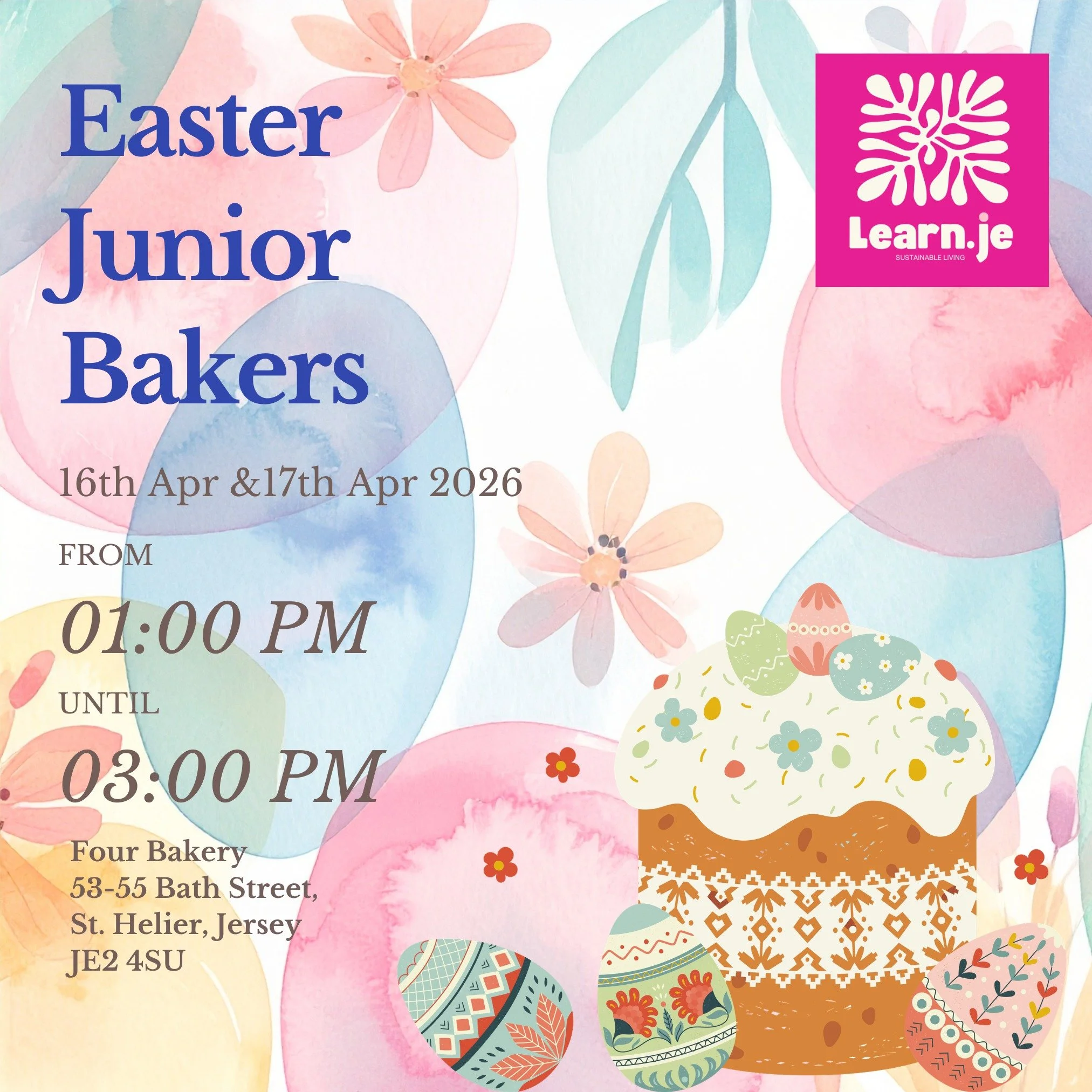 🧁 Easter Junior Bakers is here!
This April we're opening up Four Bakery's kitchen to young bakers aged 9&ndash;14 for an afternoon of real, hands-on baking.

On the menu:

🍪 Cookie design &amp; decoration
🍫 Chocolate Easter eggs from scratch
🧁 Ea