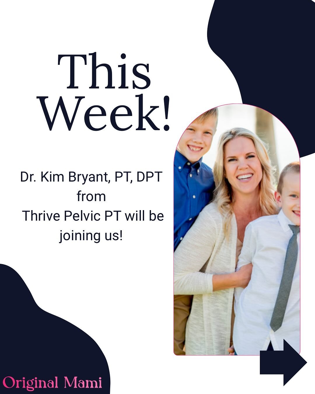 Reminder! Join our postpartum support group this Friday at 10:30 AM! 🌸

We&rsquo;ll have a special guest, Kim Bryant from Thrive Pelvic Health, sharing tips on pelvic health. 

She will be discussing postpartum exercise red flags, when to stop or mo