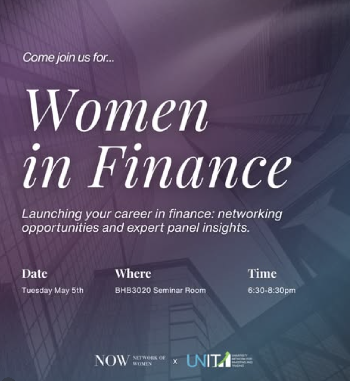 2026 Women in Finance Panel and Networking Event