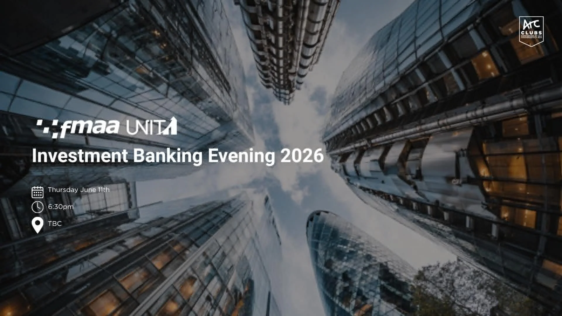 FMAA X UNIT UNSW's Investment Banking Evening