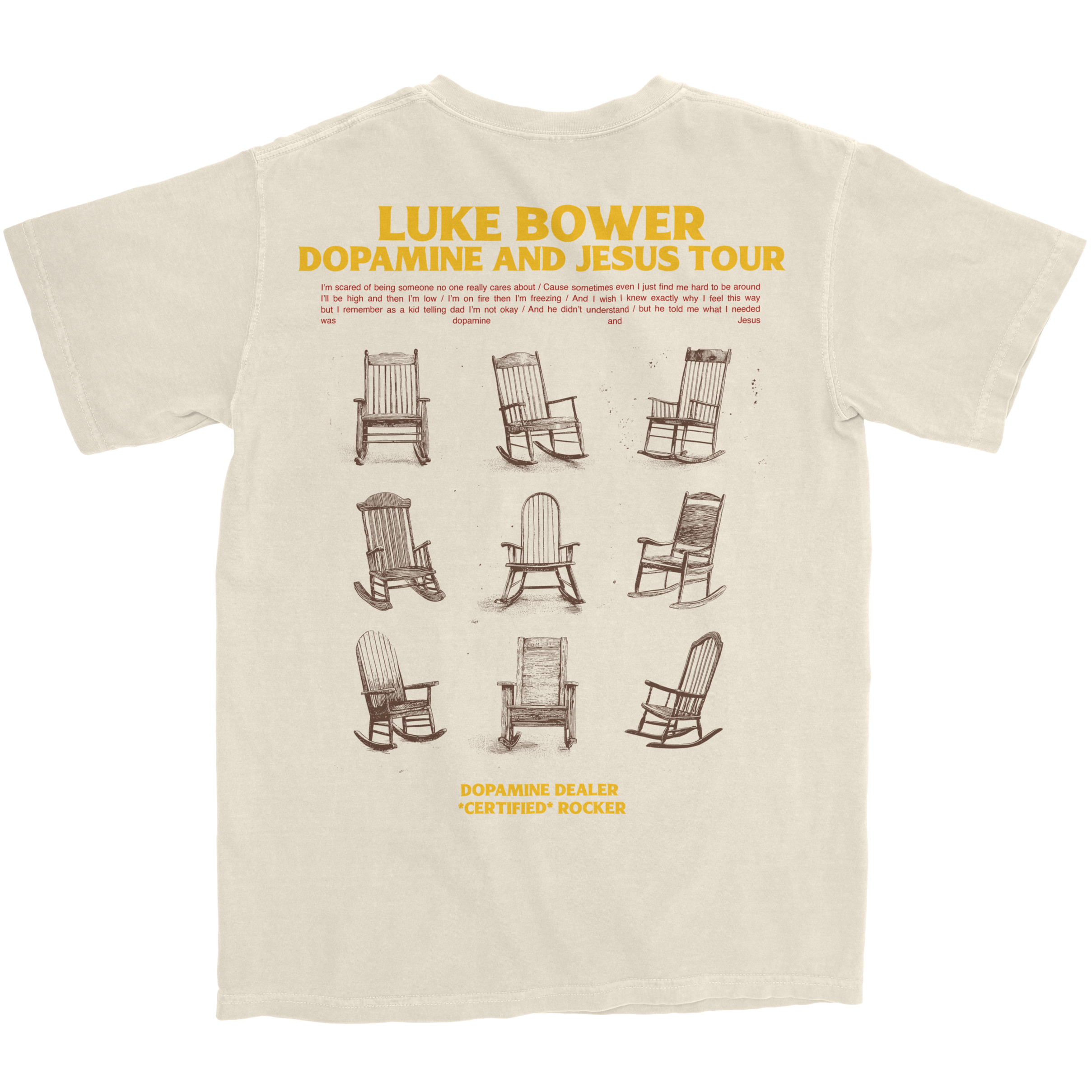Luke Bower - Dopamine and Jesus - Certified Rocker T-Shirt
