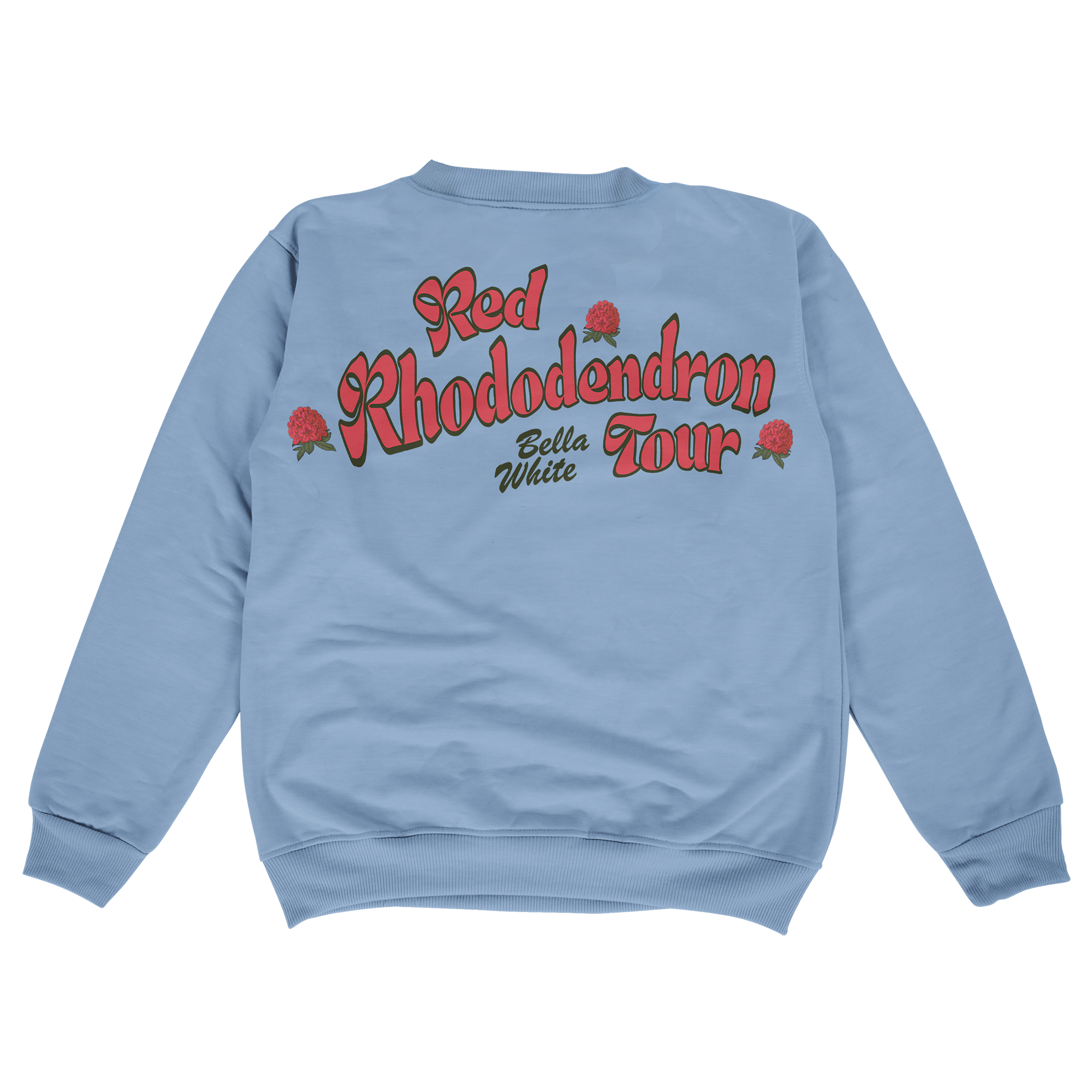 BellaWhite_LightBlue_RedRhododendronTour_Sweatshirt_Back_Mockup_7x7.png