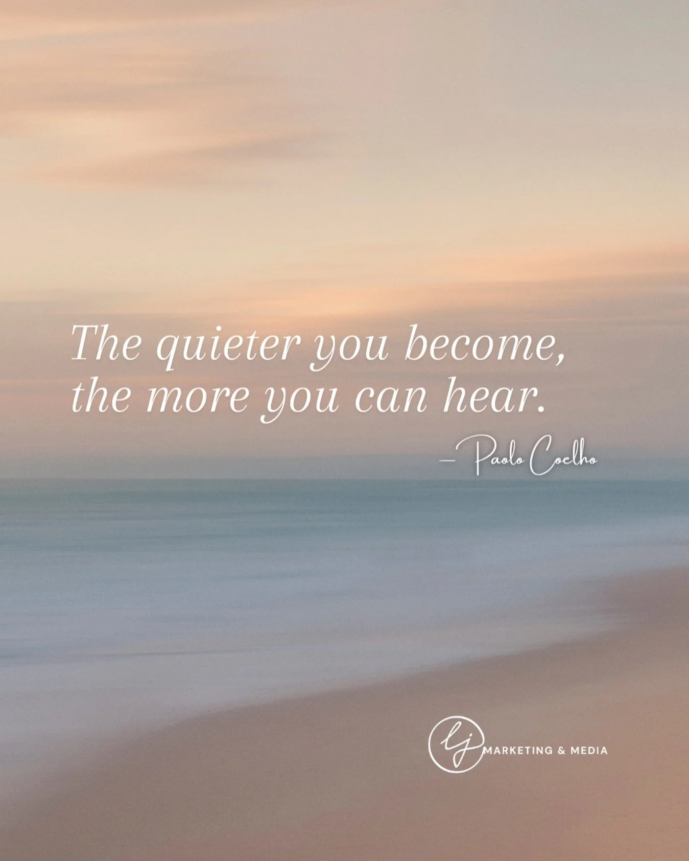 Sometimes the best ideas come in the quiet.
Not when you&rsquo;re posting, planning, or producing&hellip; but when you pause.

This is your reminder to take a breath. Tune in.
Because clarity lives on the other side of the noise.

&ldquo;The quieter 