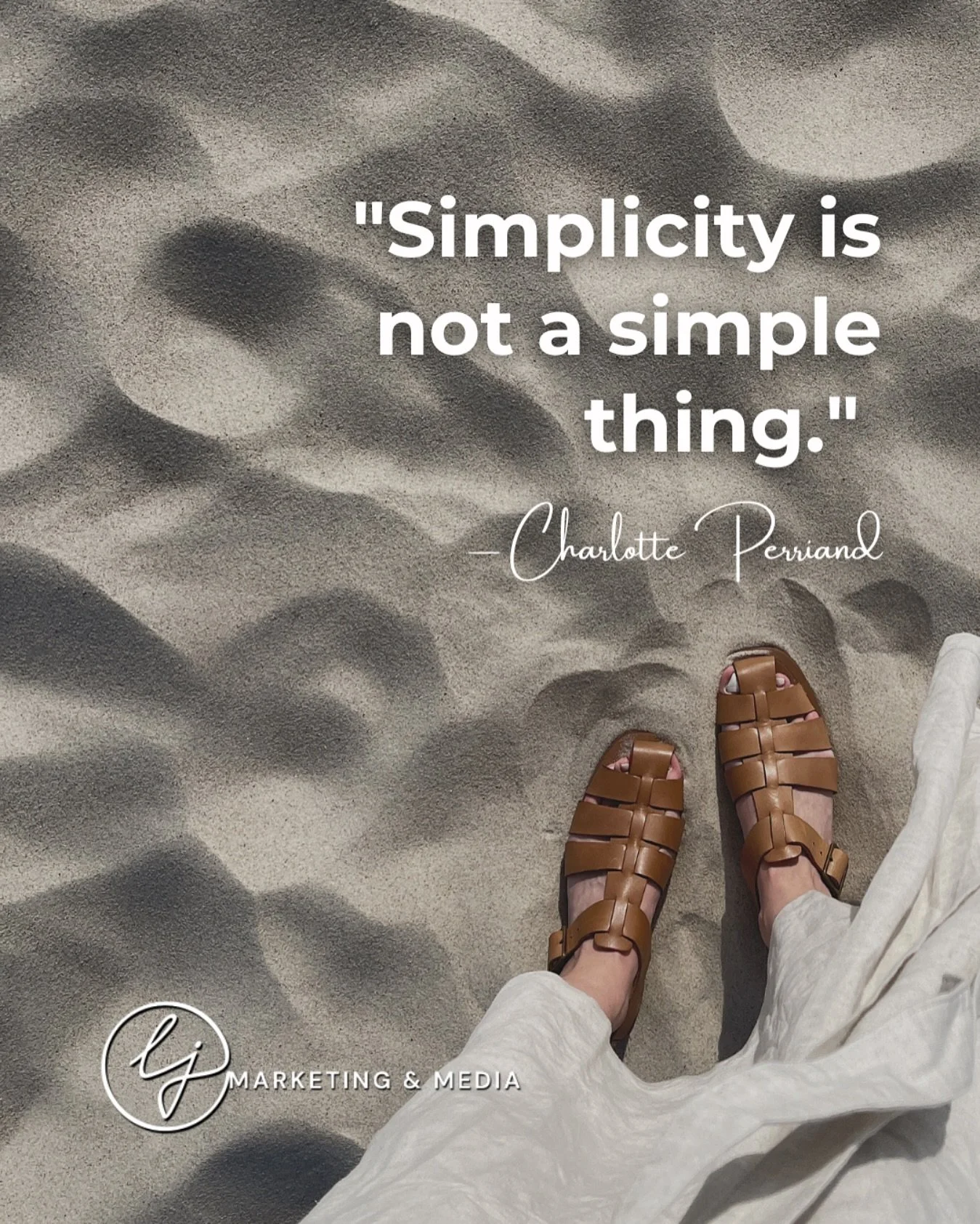 Simplicity isn&rsquo;t easy&mdash;it&rsquo;s intentional. 💫
At LJ Marketing &amp; Media, we believe that clean, refined design speaks louder than clutter ever could. It&rsquo;s not about doing less&mdash;it&rsquo;s about doing what matters, beautifu