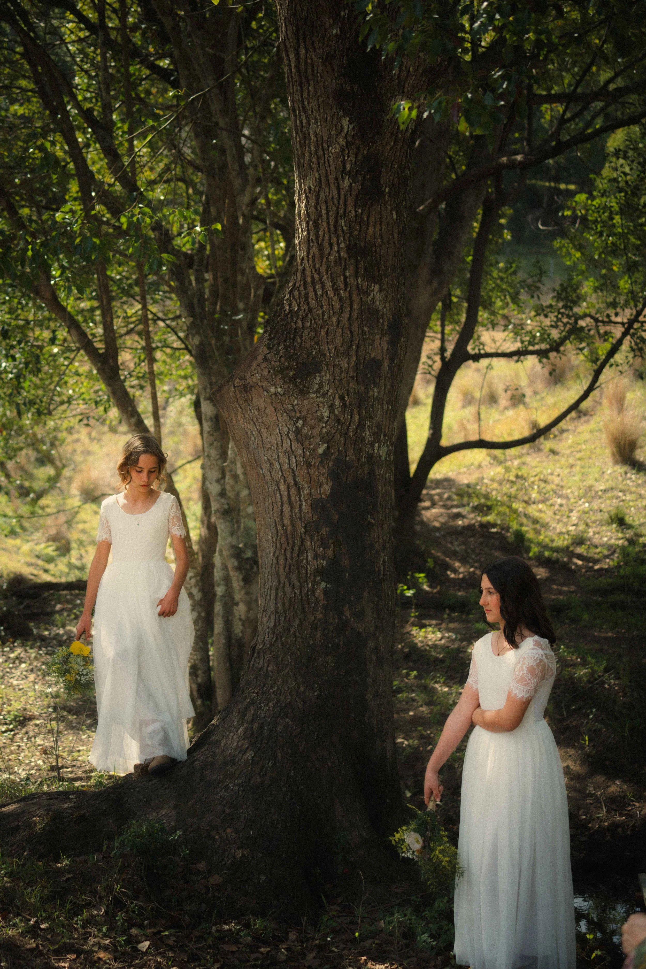 flower girls candid forest Nimbin