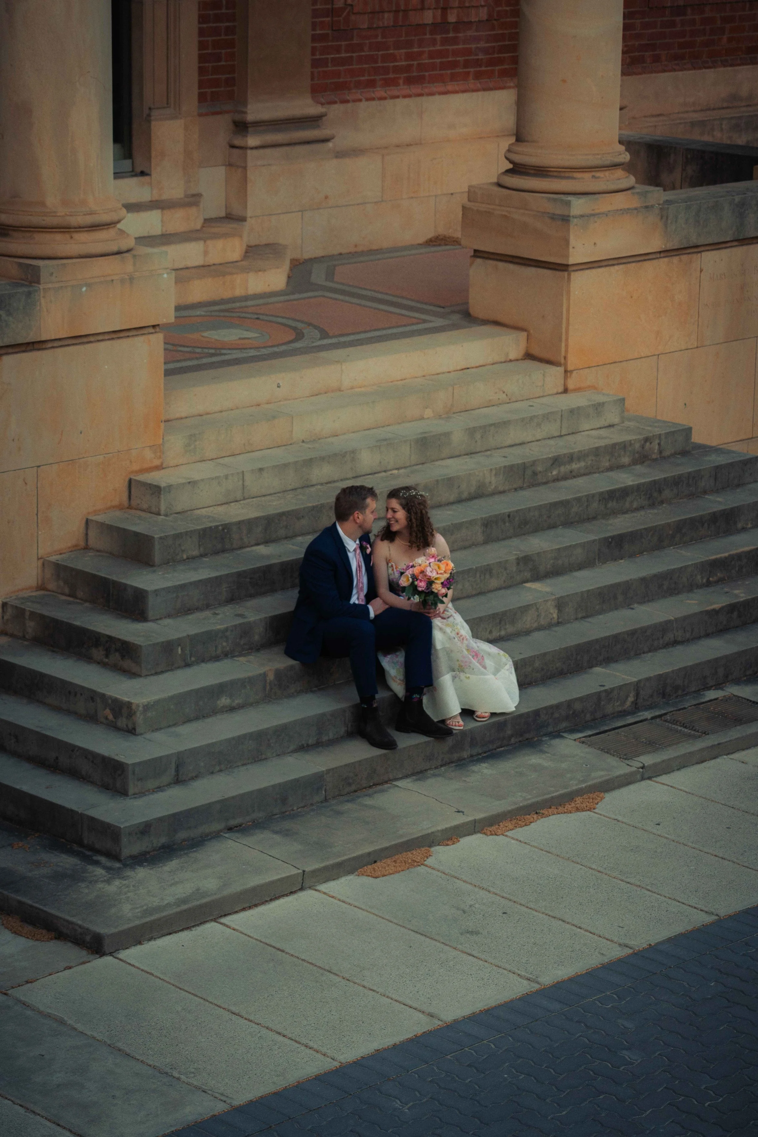 Adelaide university bride and groom wedding photos