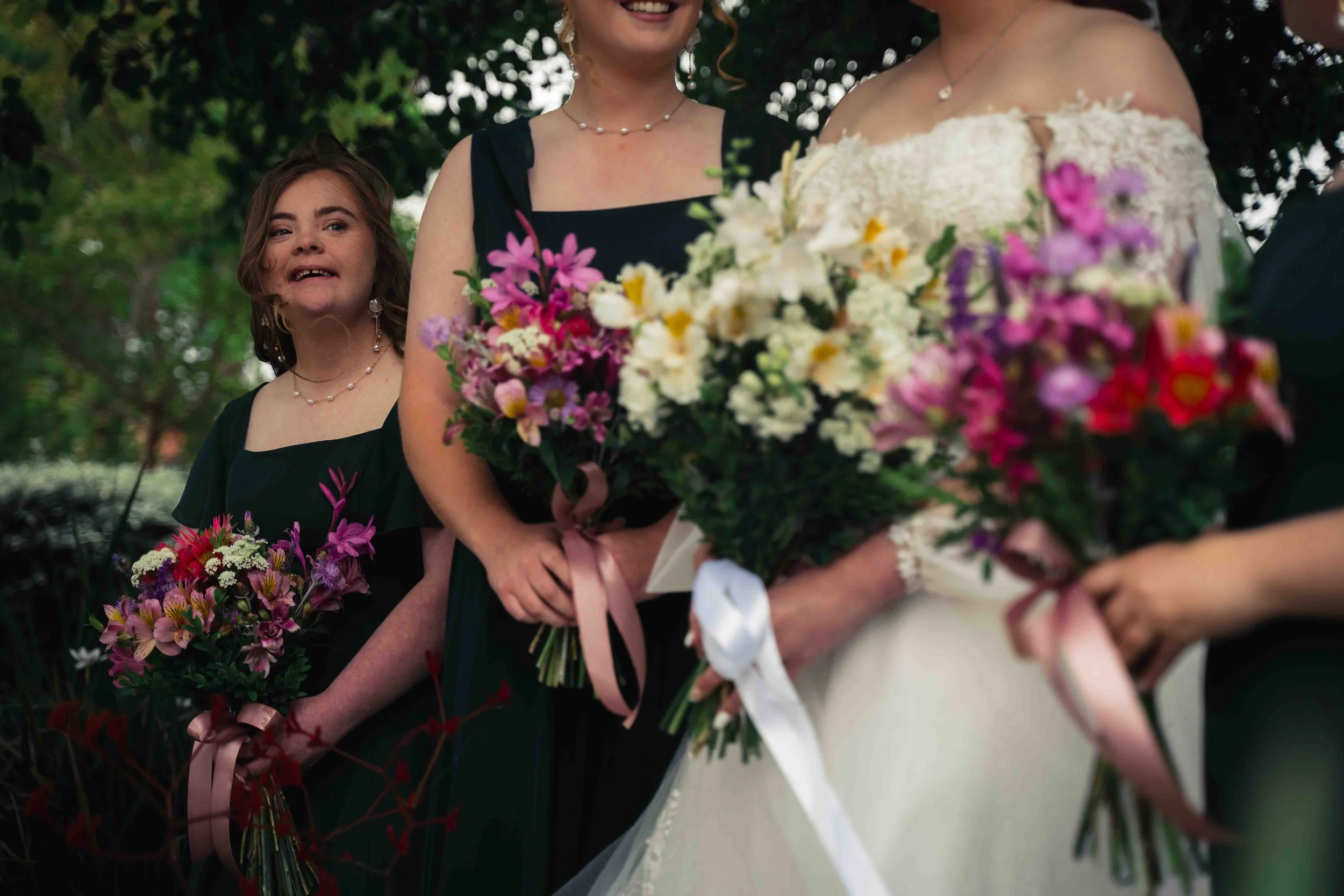 bridesmaid down syndrome floral happy adelaide hills