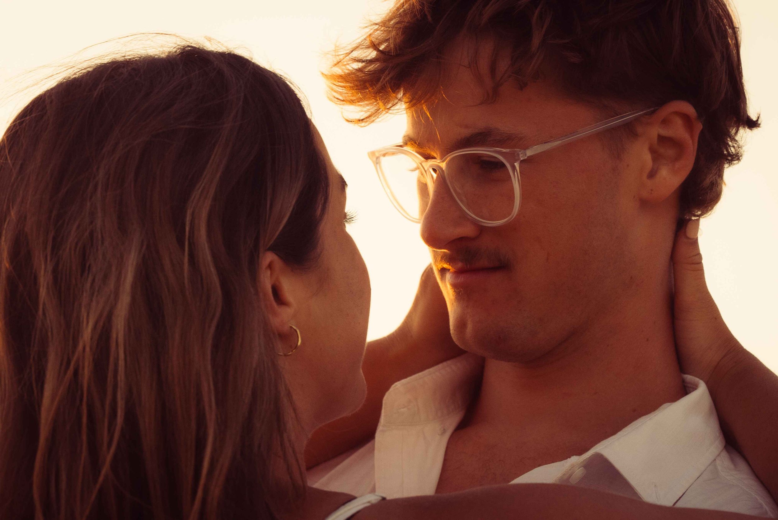 romantic engagement photos beach golden hour Noarlunga