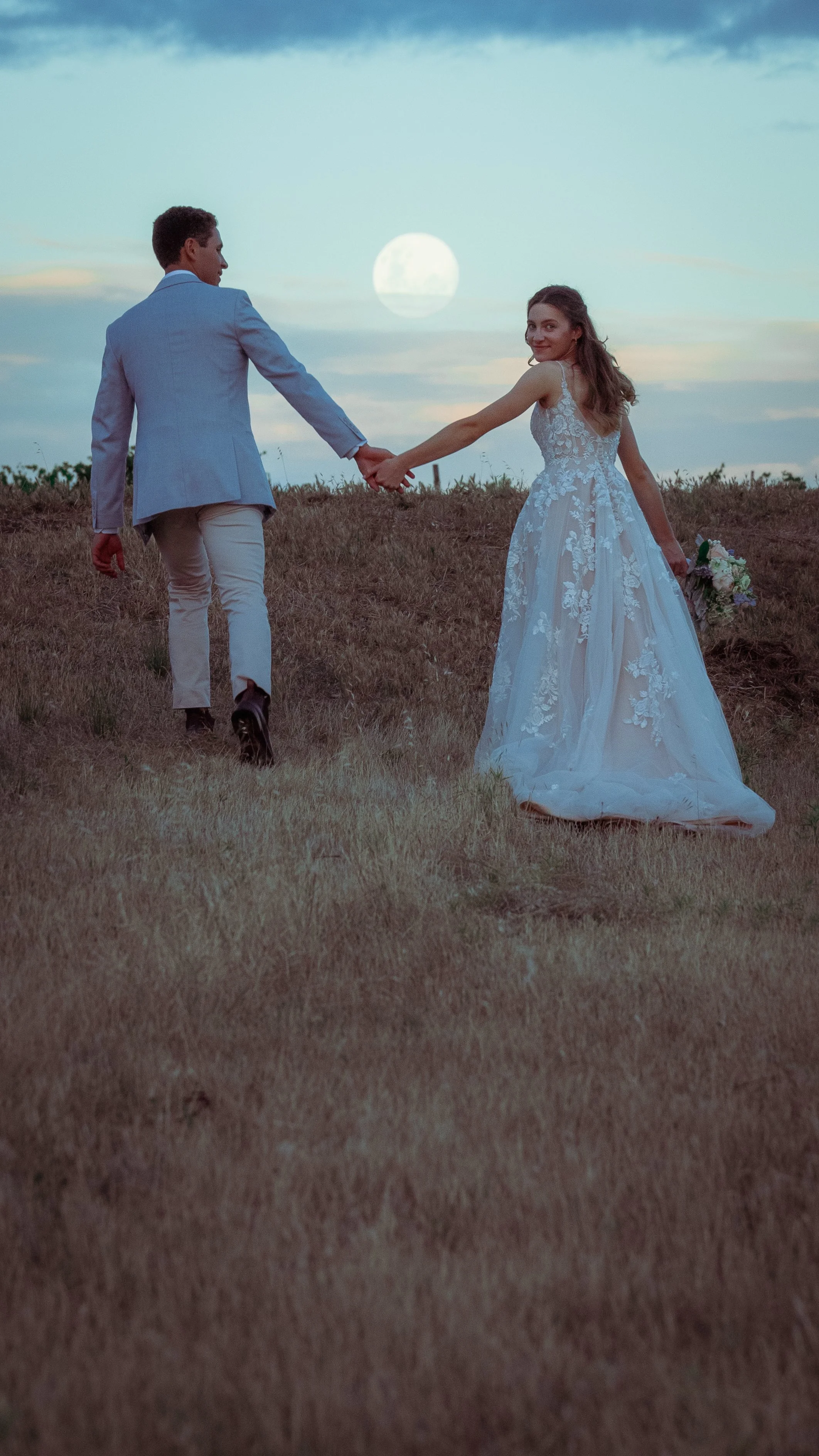 Adelaide hills wedding couple moody moon