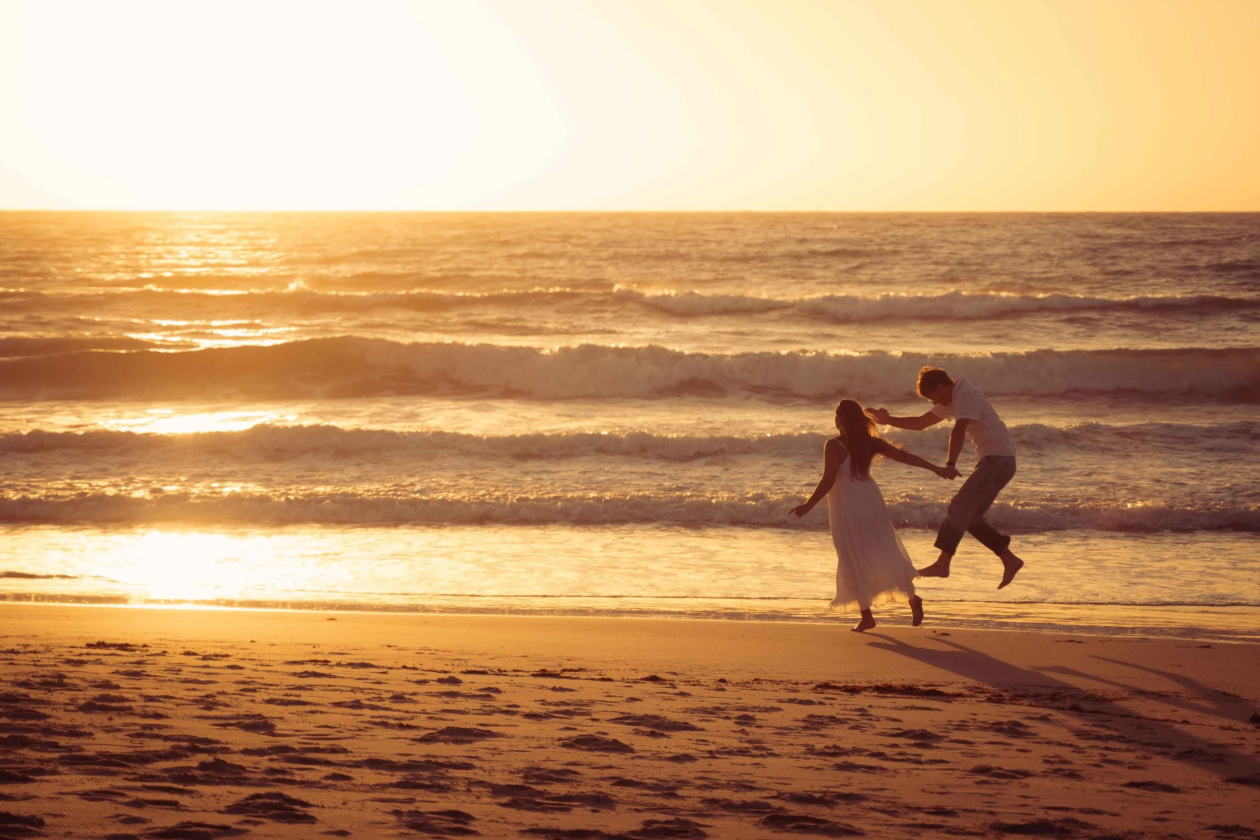 candid fun engagement photos sunset Noarlunga