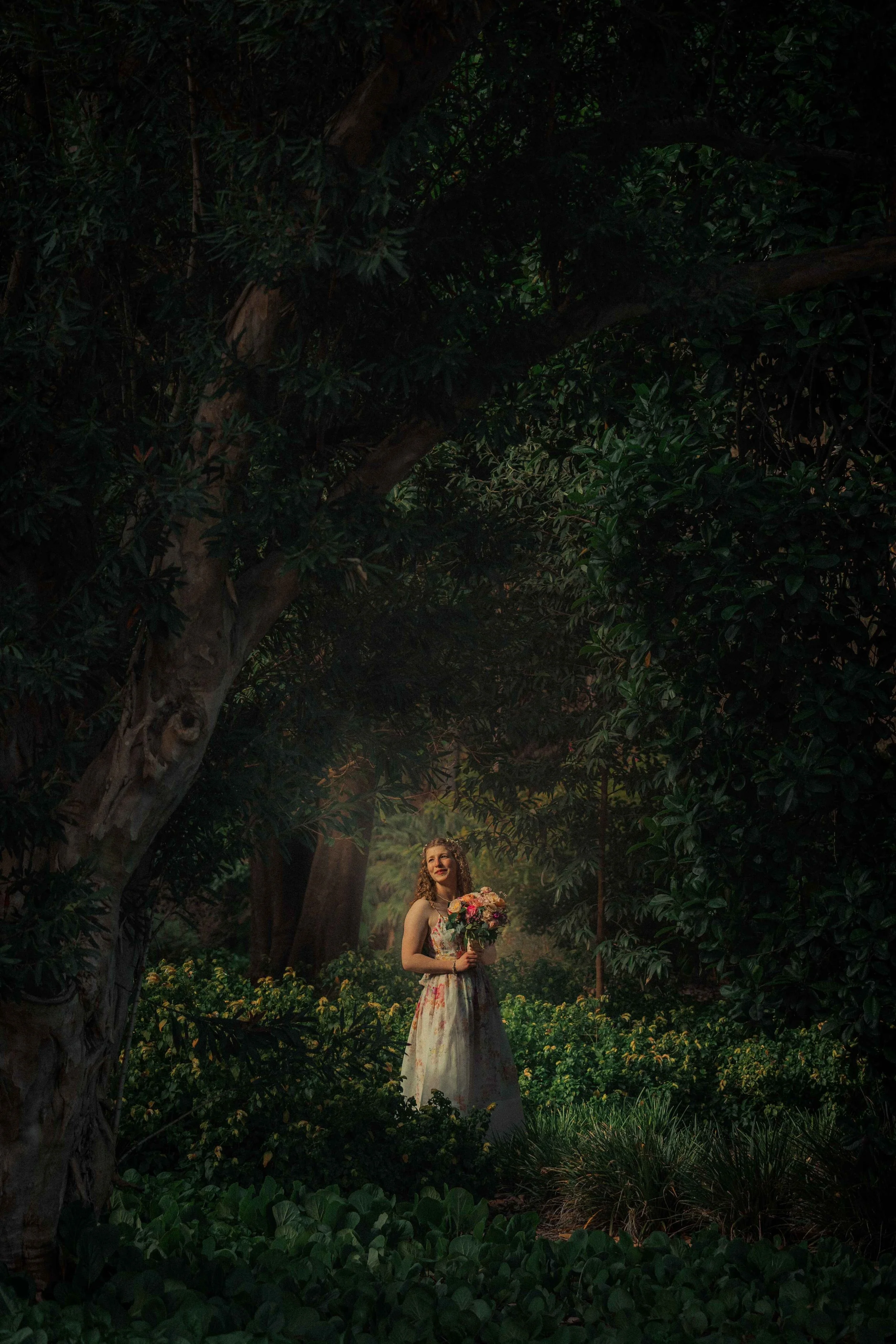 wedding photography portrait painterly botanic gardens