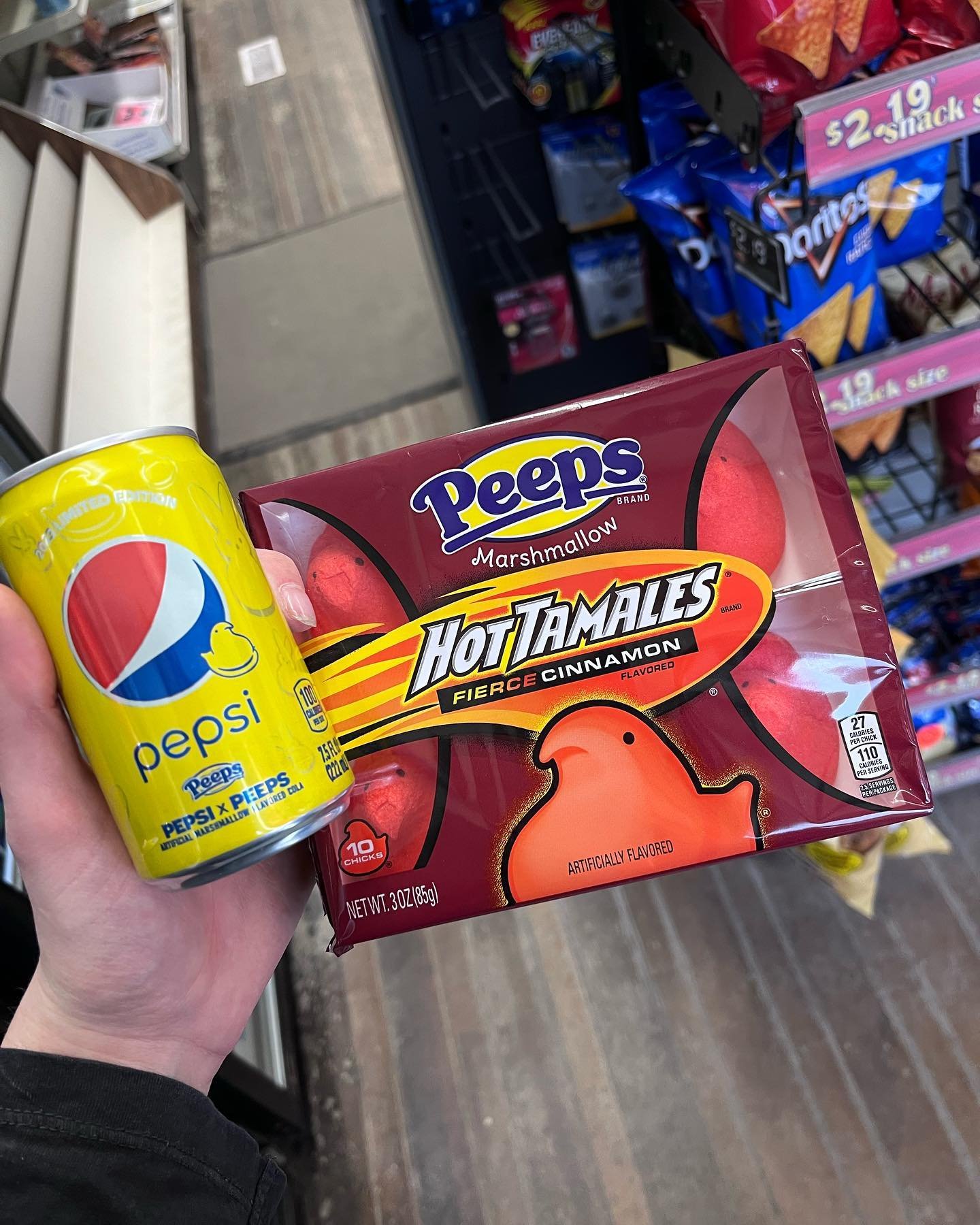 Babe what&rsquo;s wrong? You&rsquo;ve barely touched your limited edition hot tamales peeps or your peepsi. 🥺