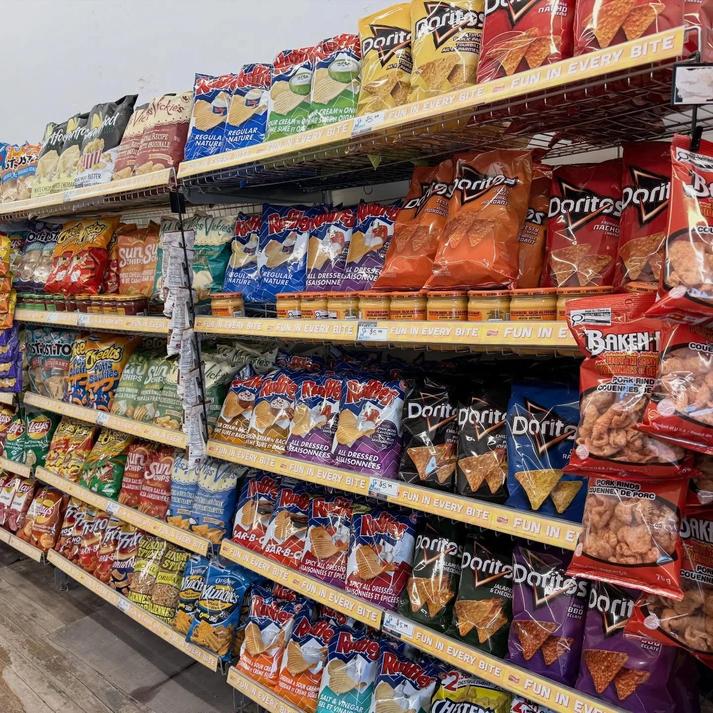 Our &ldquo;Chip Guy&rdquo; came by this morning and fully stocked us up for the long weekend! Stop in and get your snacks!