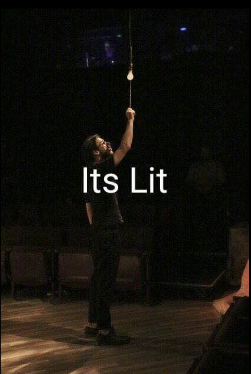 Central Connecticut State University acting graduate and spoken word artist performing on stage during theater training and live performance of Laramie Project written by Moisés Kaufman and members of the Tectonic Theater Project