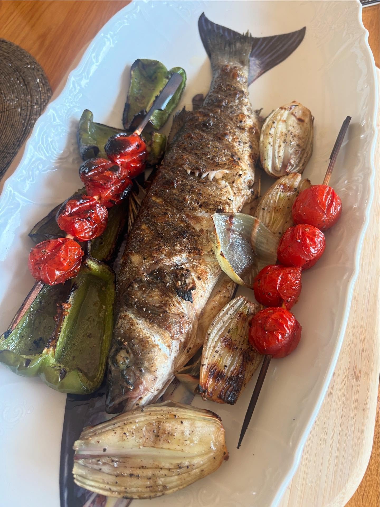 Supper a deux. Thank you @wrightbrosltd and @jollynicefarmshop. Won&rsquo;t be long before my own veggies will be ready for harvest. Perfect way to start the weekend after a busy week.