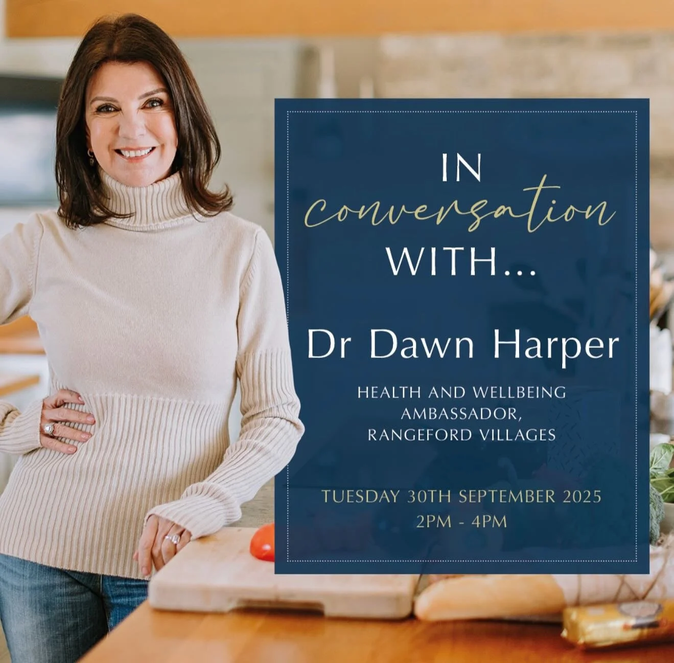 Can&rsquo;t wait to meet you all @strawberryfieldsrangeford on Tuesday 30th September! #rangefordvillages #talk #gp #wellnessambassador