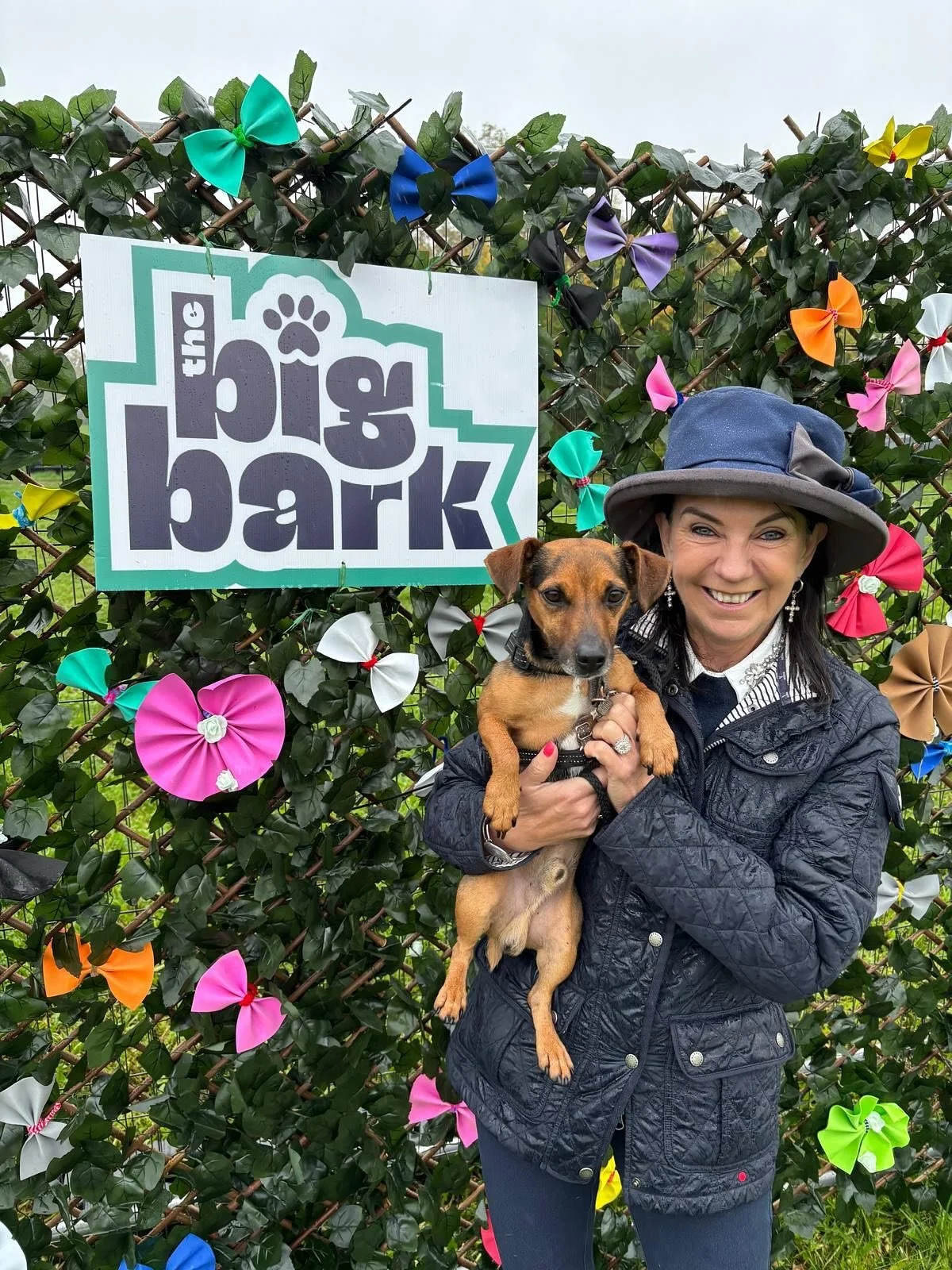 A very wet but lovely afternoon judging  at the @thebigbarksw. We met some lovely dogs. Fascinating talking to the amazing prison dog handlers on the @nfrsa_official stand. I was particularly taken by Brie. A beautiful pale yellow lab owned by @chalk