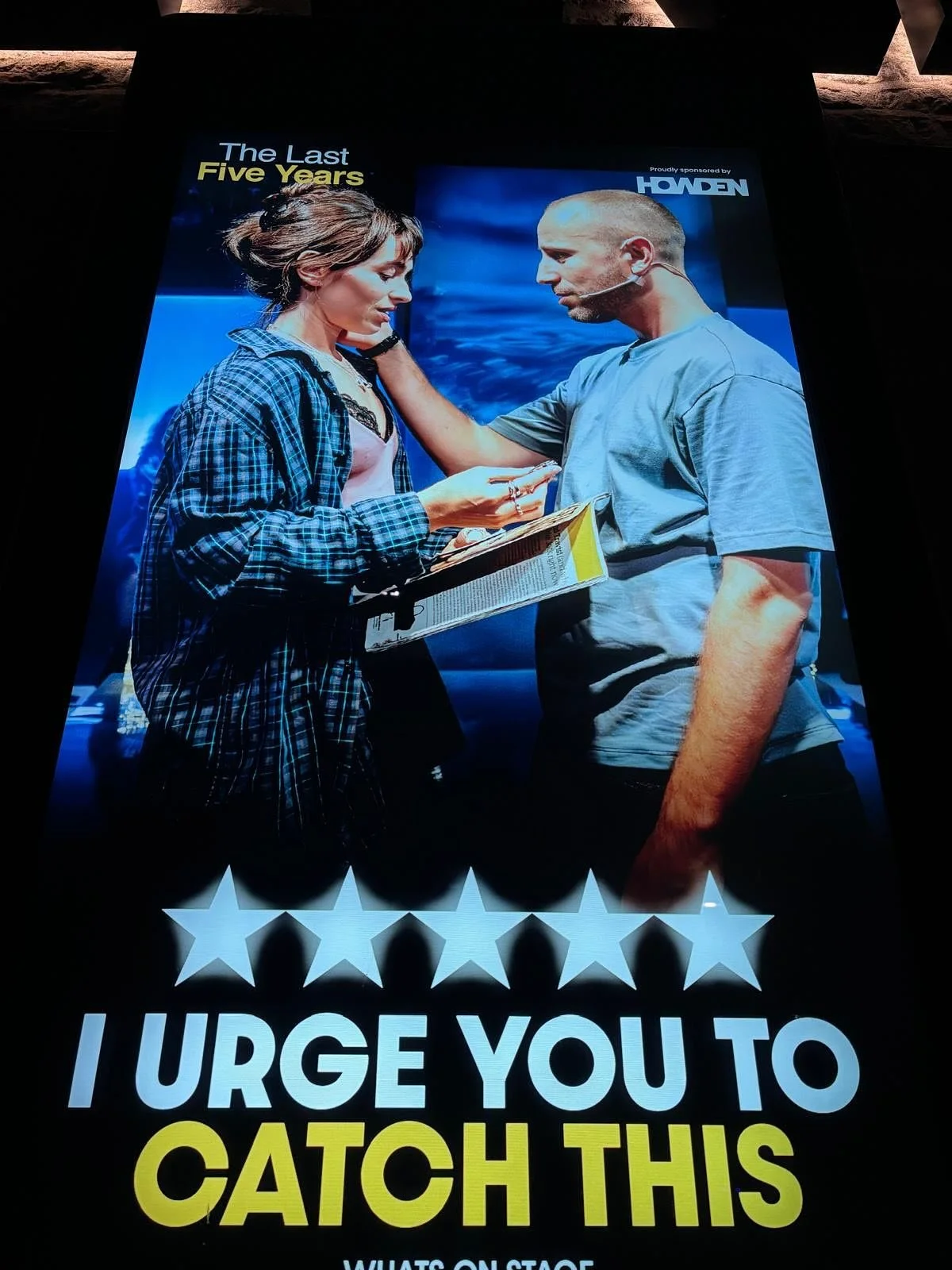 The Last Five Years&hellip;. Another superb production at @thebarntheatrecirencester. Such a talented, thought provoking and brilliant show. In all walks of life communication is everything and this show hits that message spot on. The musical talent 