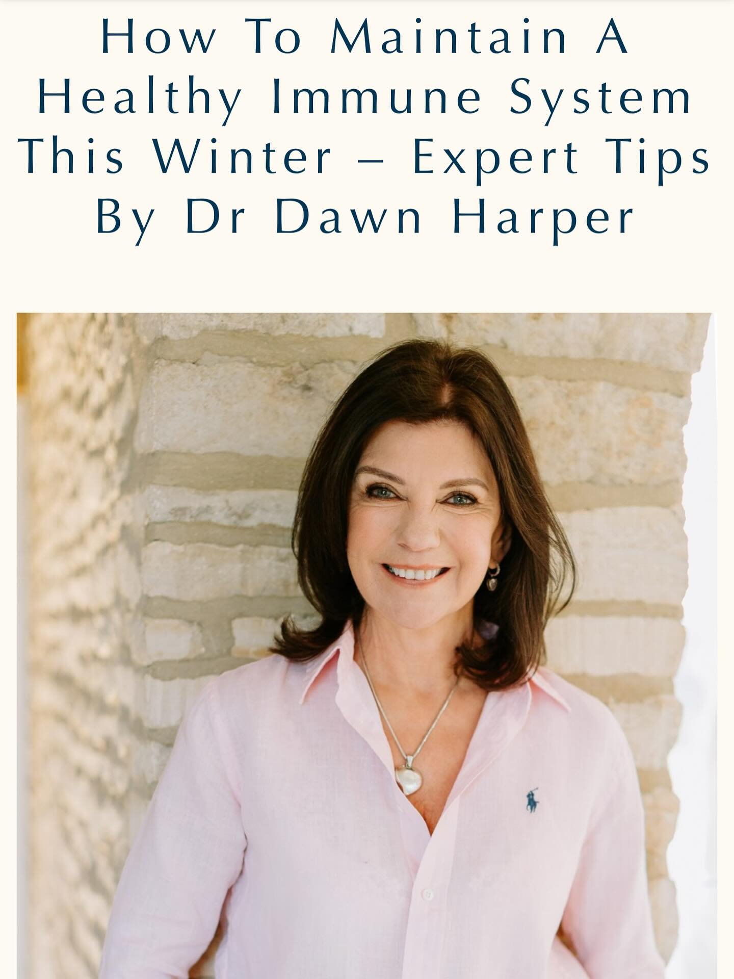 Read my latest blog for @siddingtonparkrangefordvillage @rangefordvillages here - https://rangefordvillages.co.uk/news/how-to-maintain-a-healthy-immune-system-this-winter-expert-tips-by-dr-dawn-harper/ #rangefordvillages #retirement #wellnessambassad