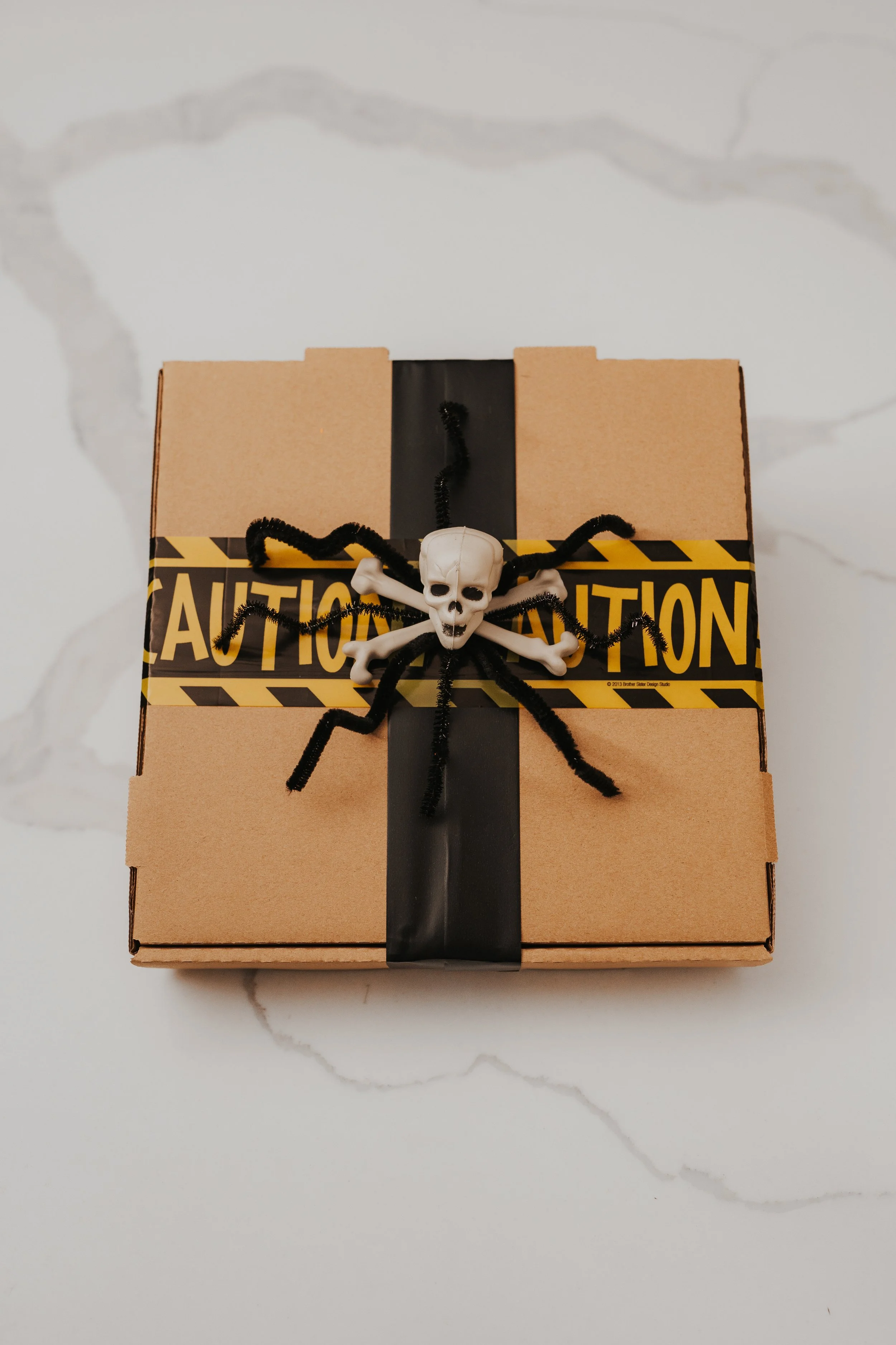 Caution Halloween 12 Cookies Box