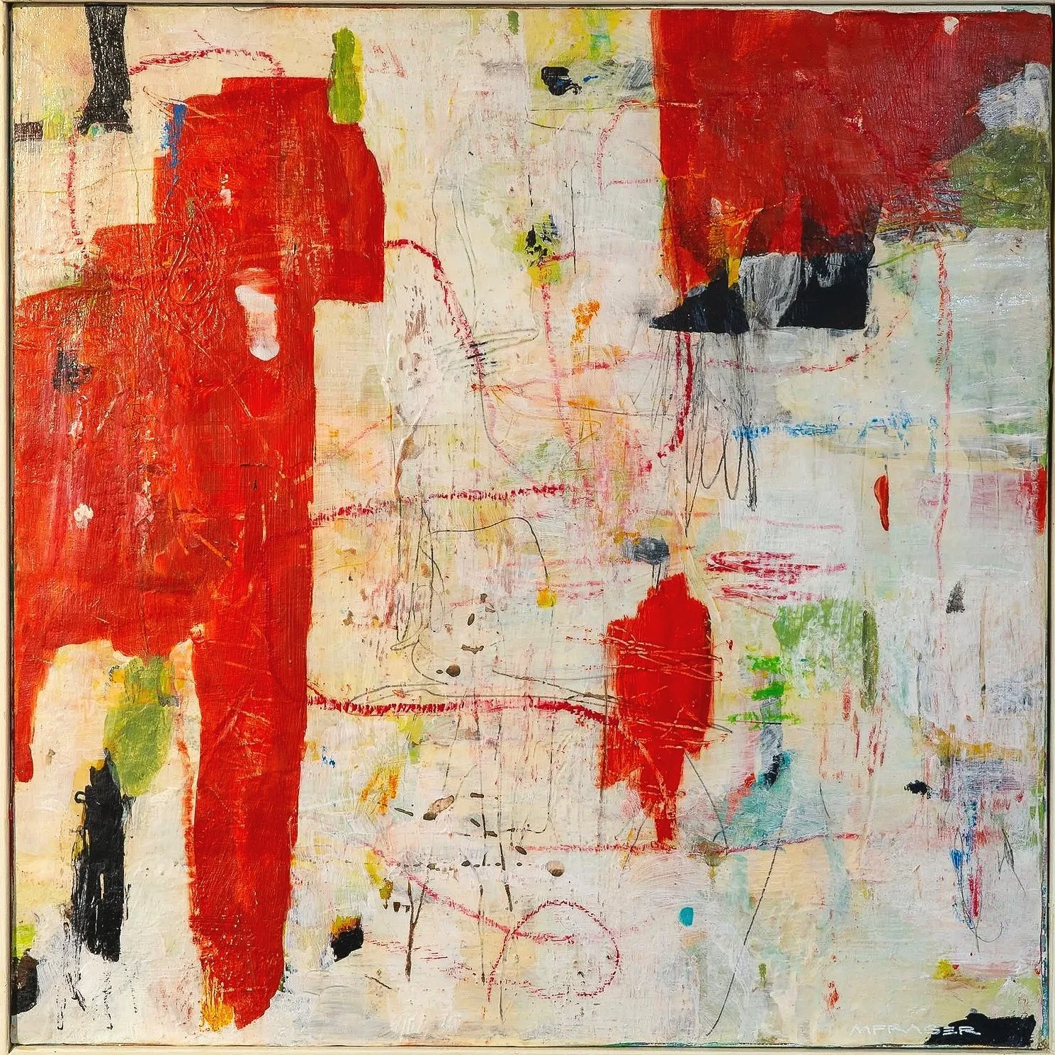  ABSTRACT III - MIXED MEDIA - 41x41CM
